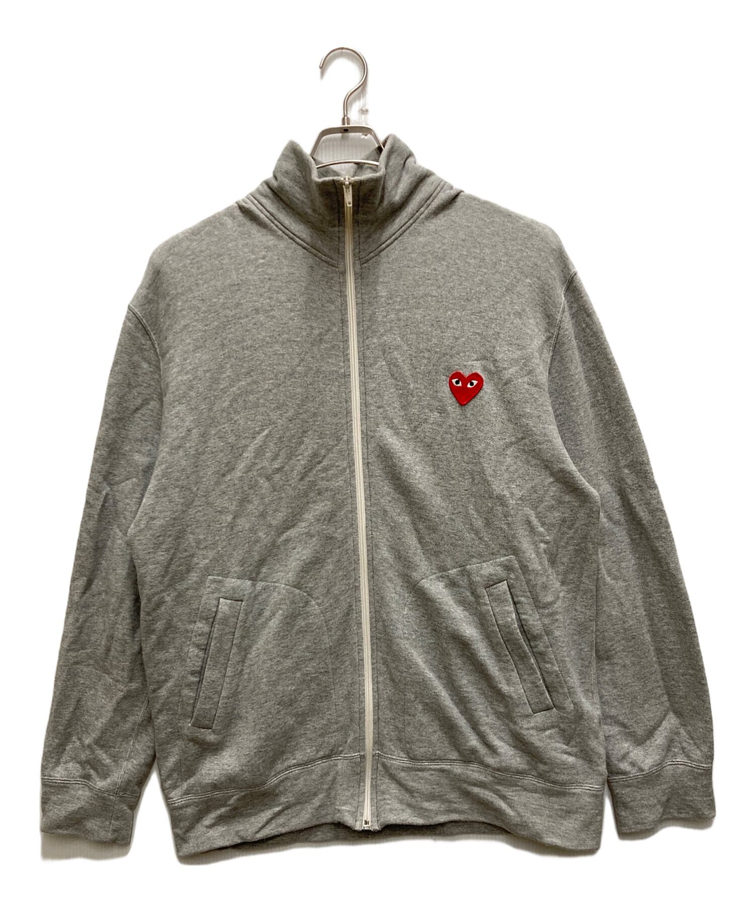 Comme Des Garçons Play ハートパッチ ジップパーカー | ブラック
