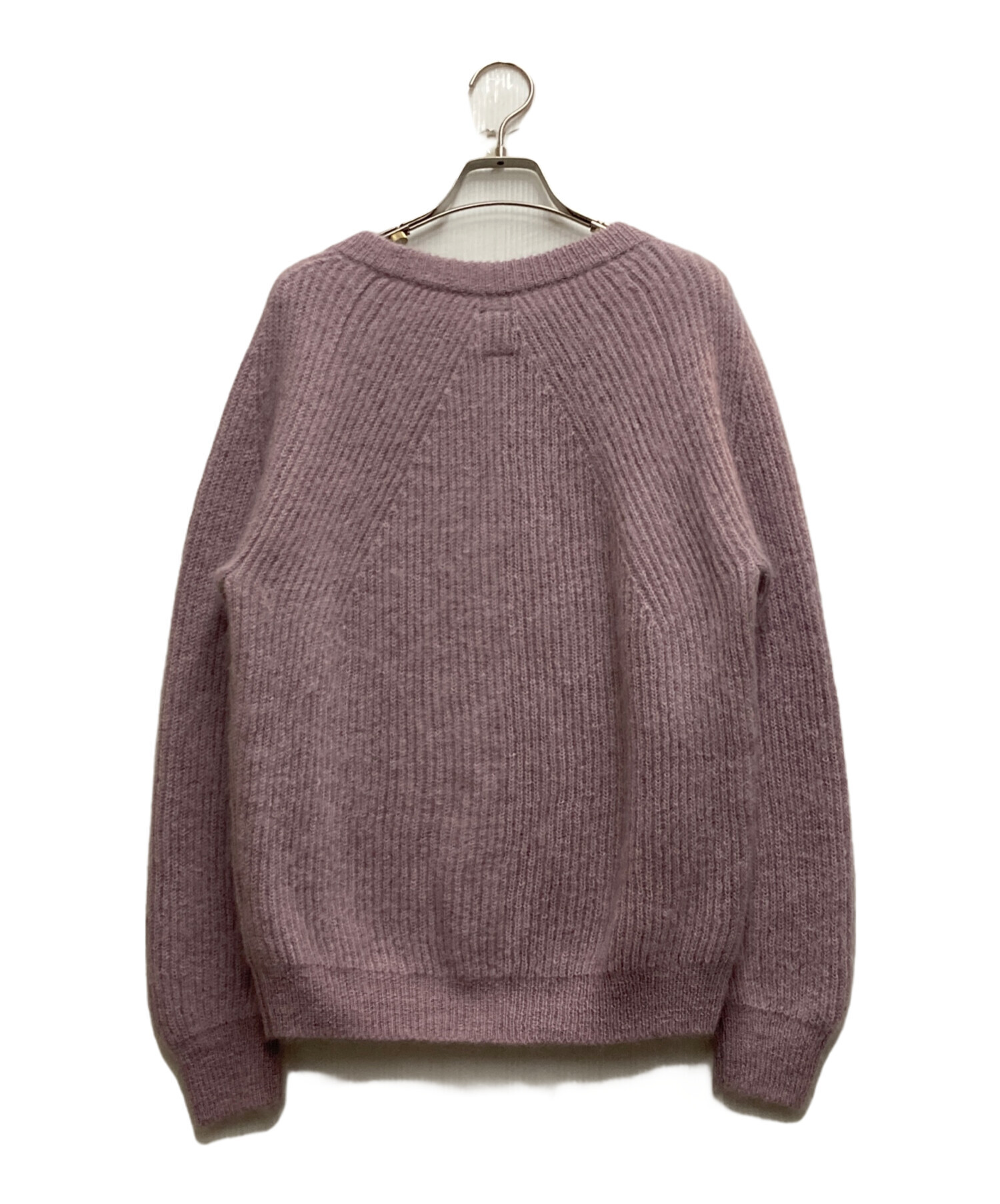 極美品✨ BATONER モヘヤ100% クルーネックニット　ピンク　サイズ2 極美品✨ BATONER モヘヤ100% クルーネックニット ピンク サイズ2