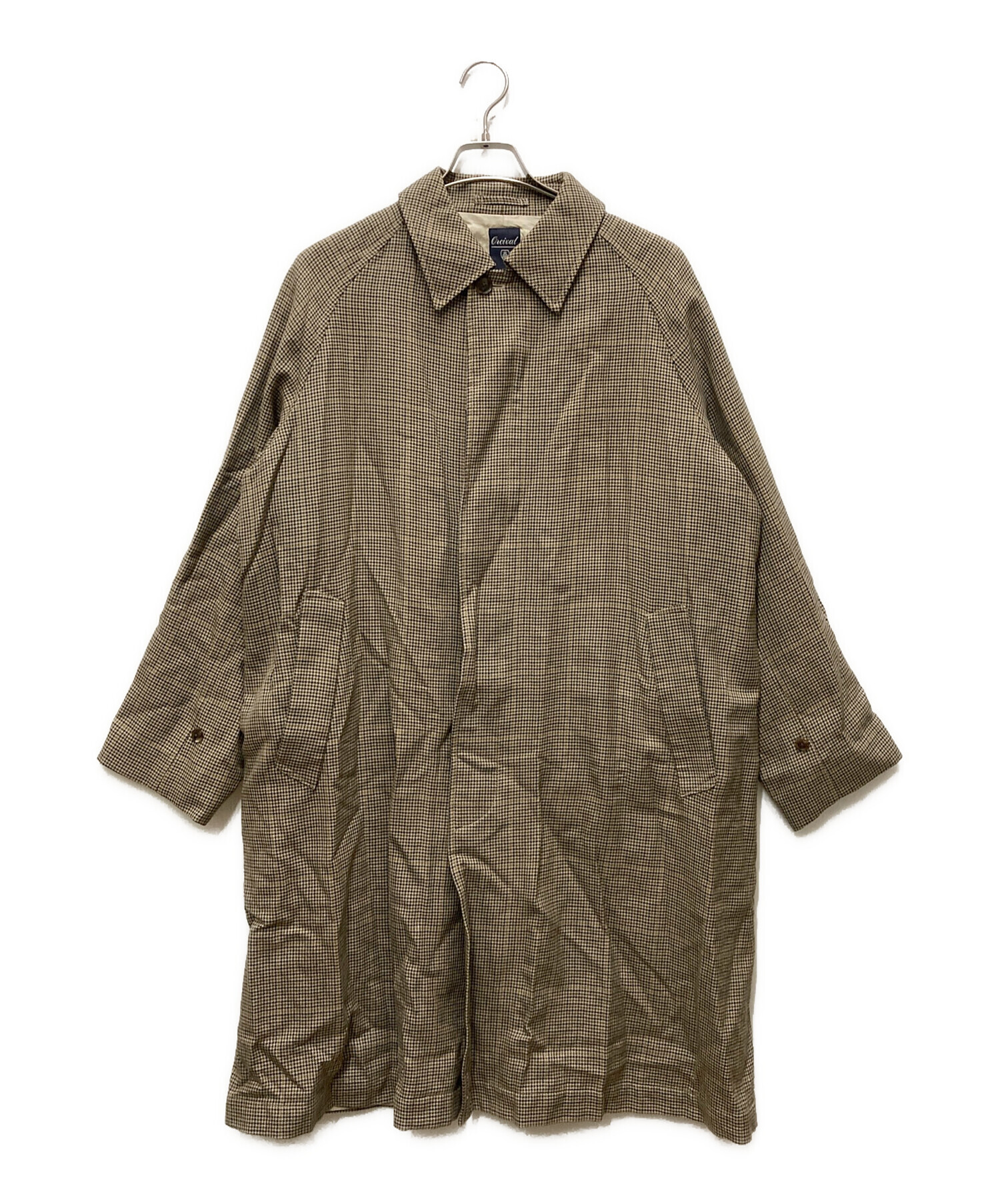 【美品】オーシバル ウール ステンカラー サイズ4 中古・古着通販】ORCIVAL (オーシバル) ステンカラーコート ブラウン
