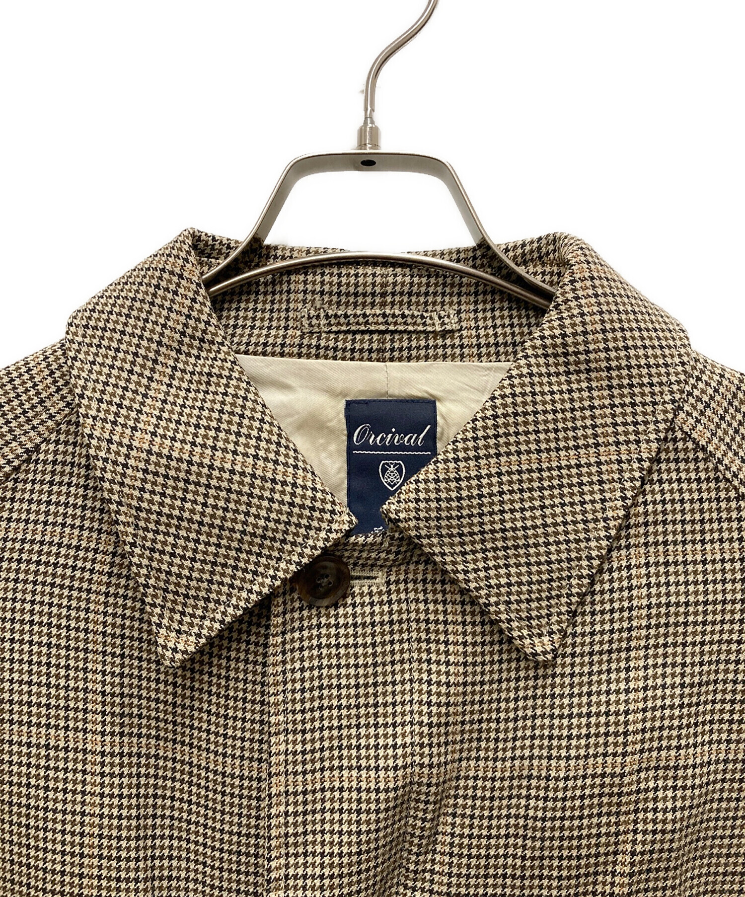 中古・古着通販】ORCIVAL (オーシバル) ステンカラーコート ブラウン