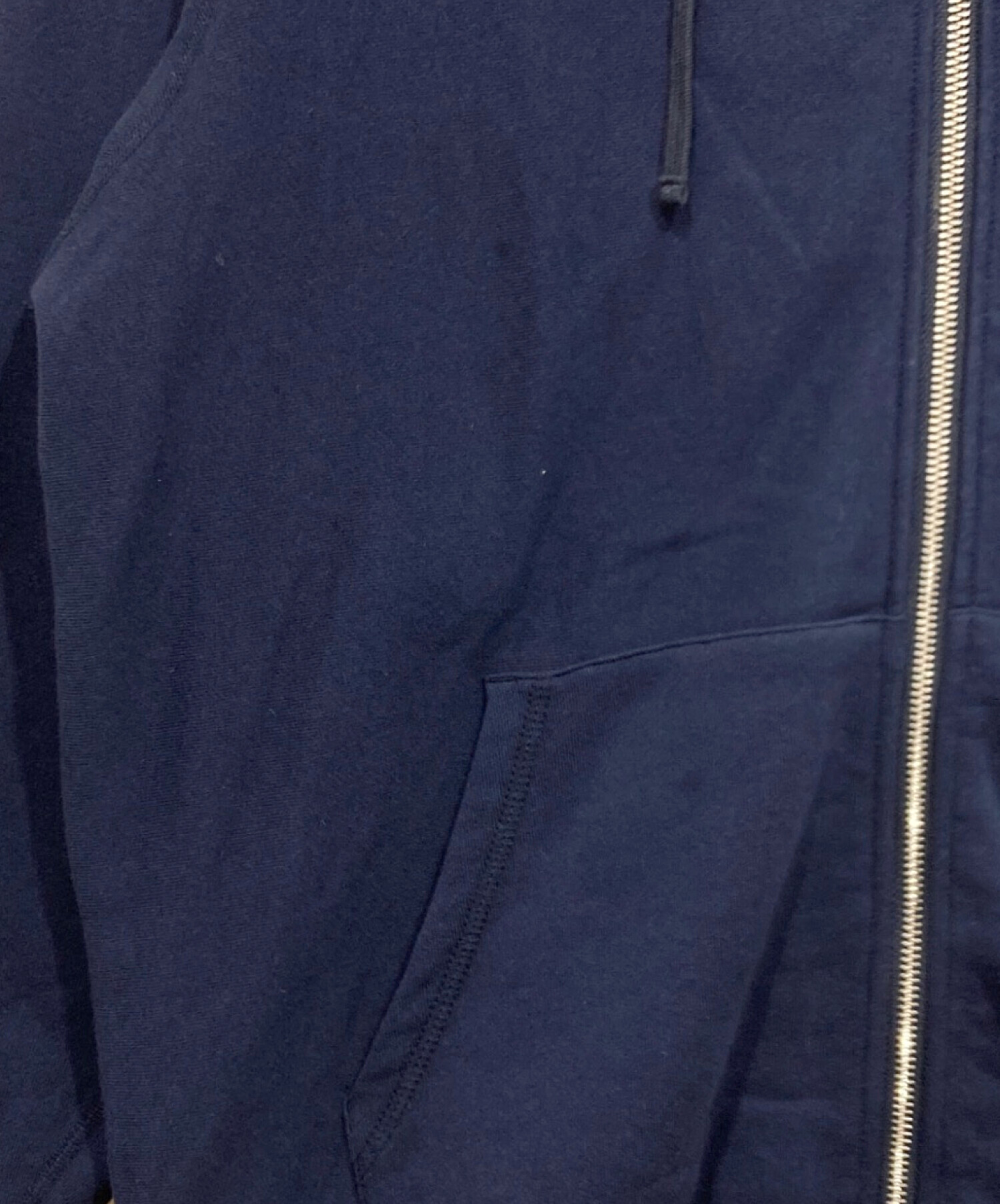 中古・古着通販】HELLRAZOR (ヘルレイザー) ジップパーカー ネイビー