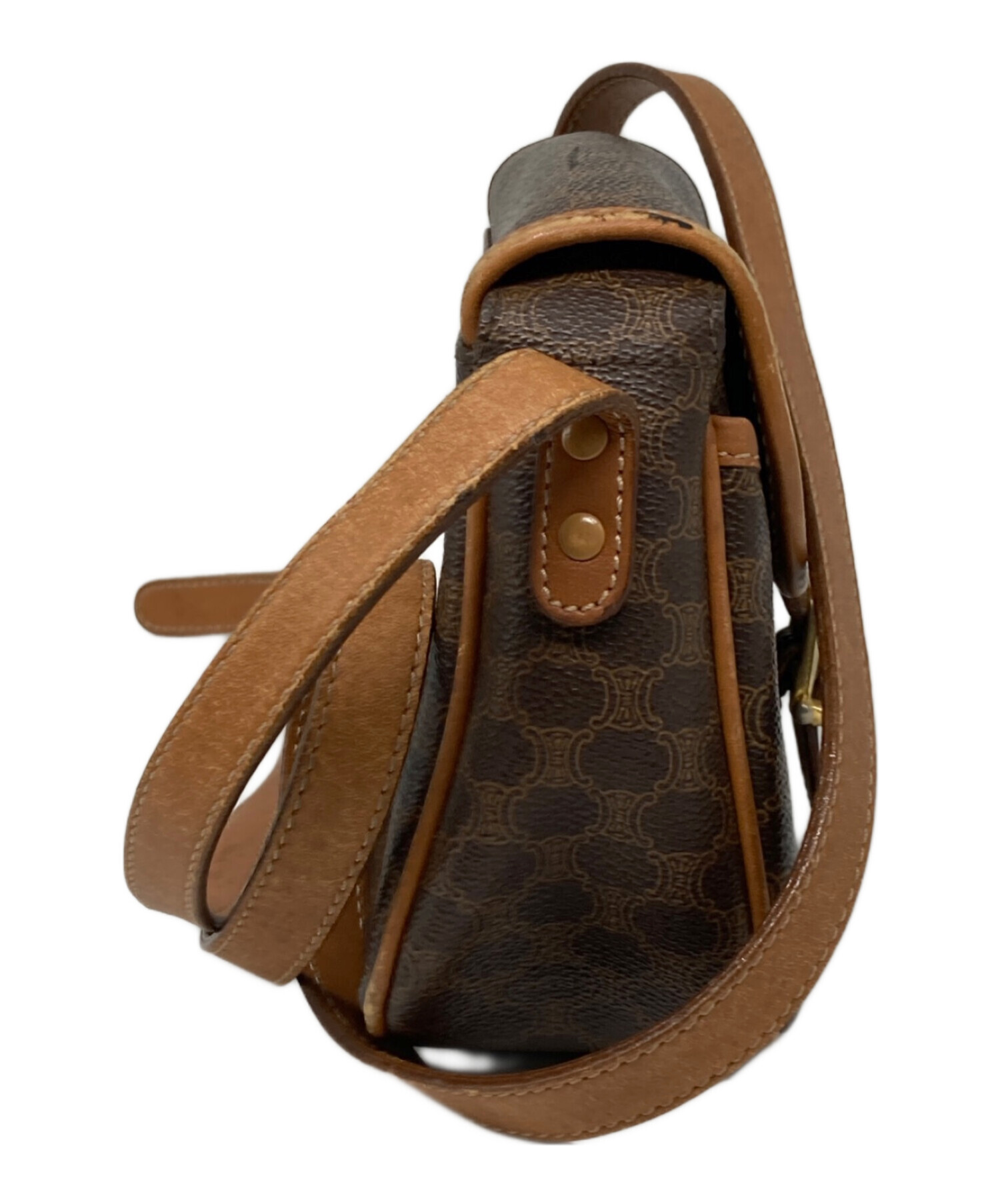 中古・古着通販】CELINE (セリーヌ) マカダム ミニショルダーバッグ 