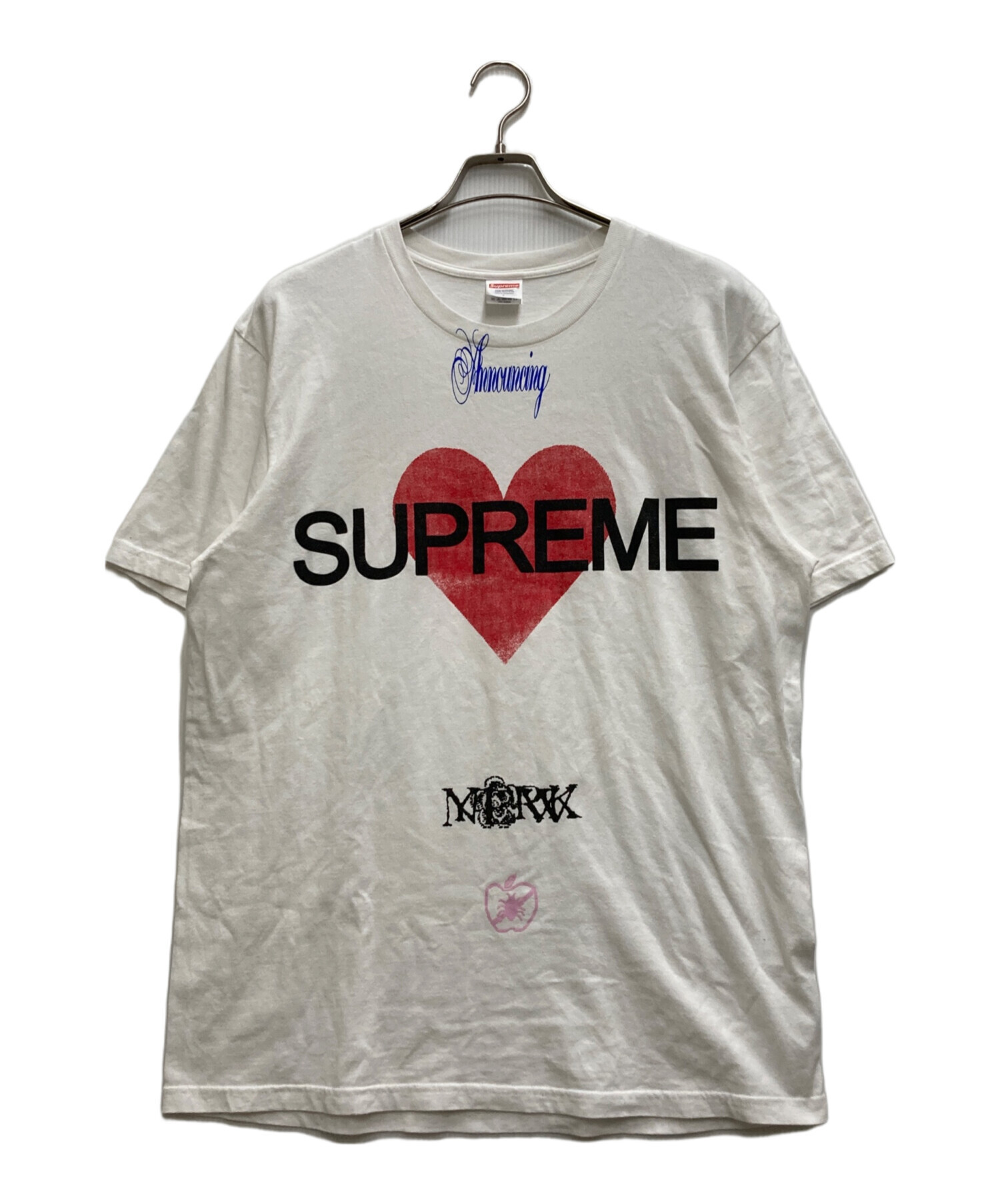 中古・古着通販】Supreme (シュプリーム) Announcing Tee ホワイト 