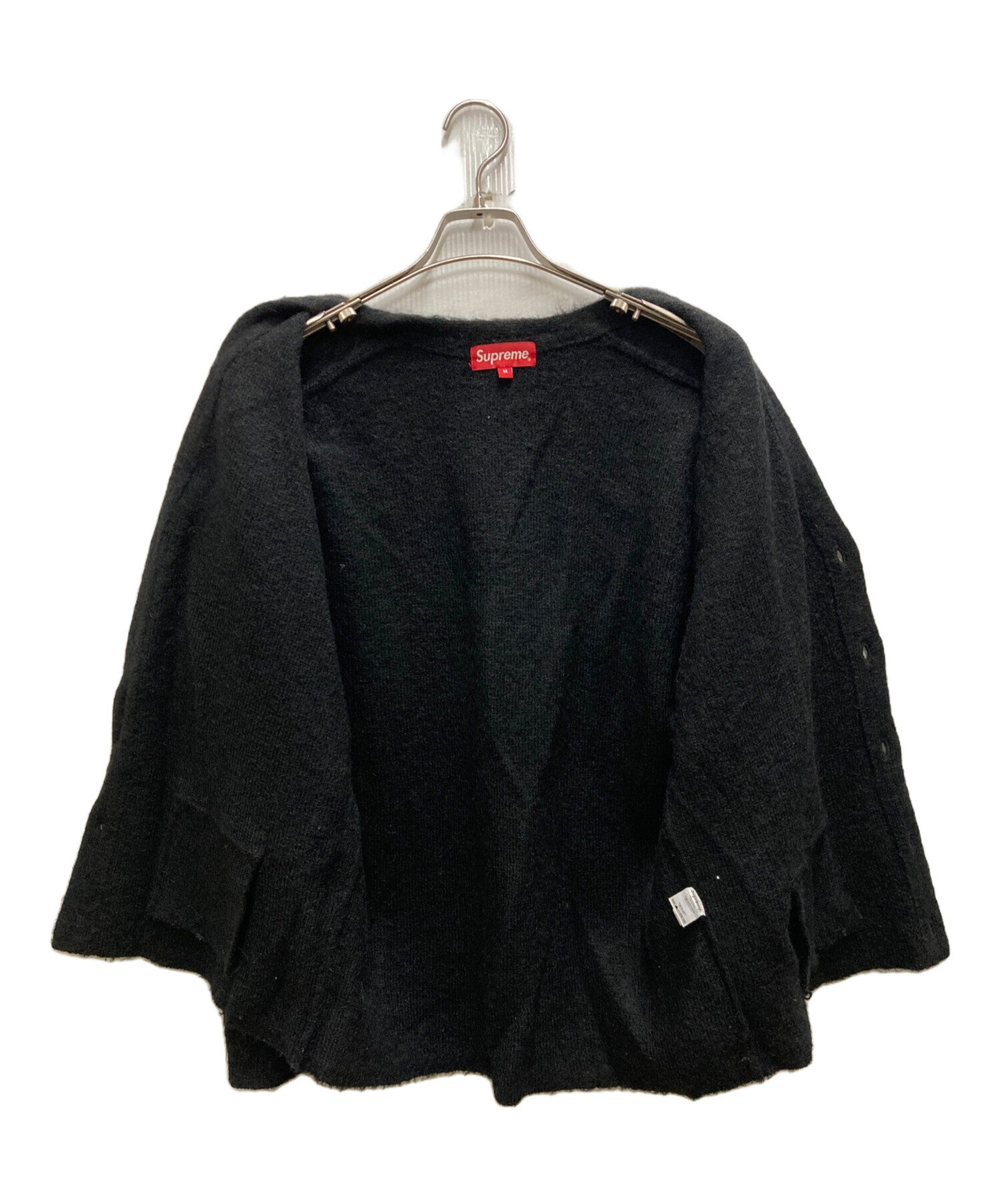 Supreme Brushed Mohair Cardigan ブラック L 中古・古着通販】Supreme (シュプリーム) Brushed Mohair Cardigan