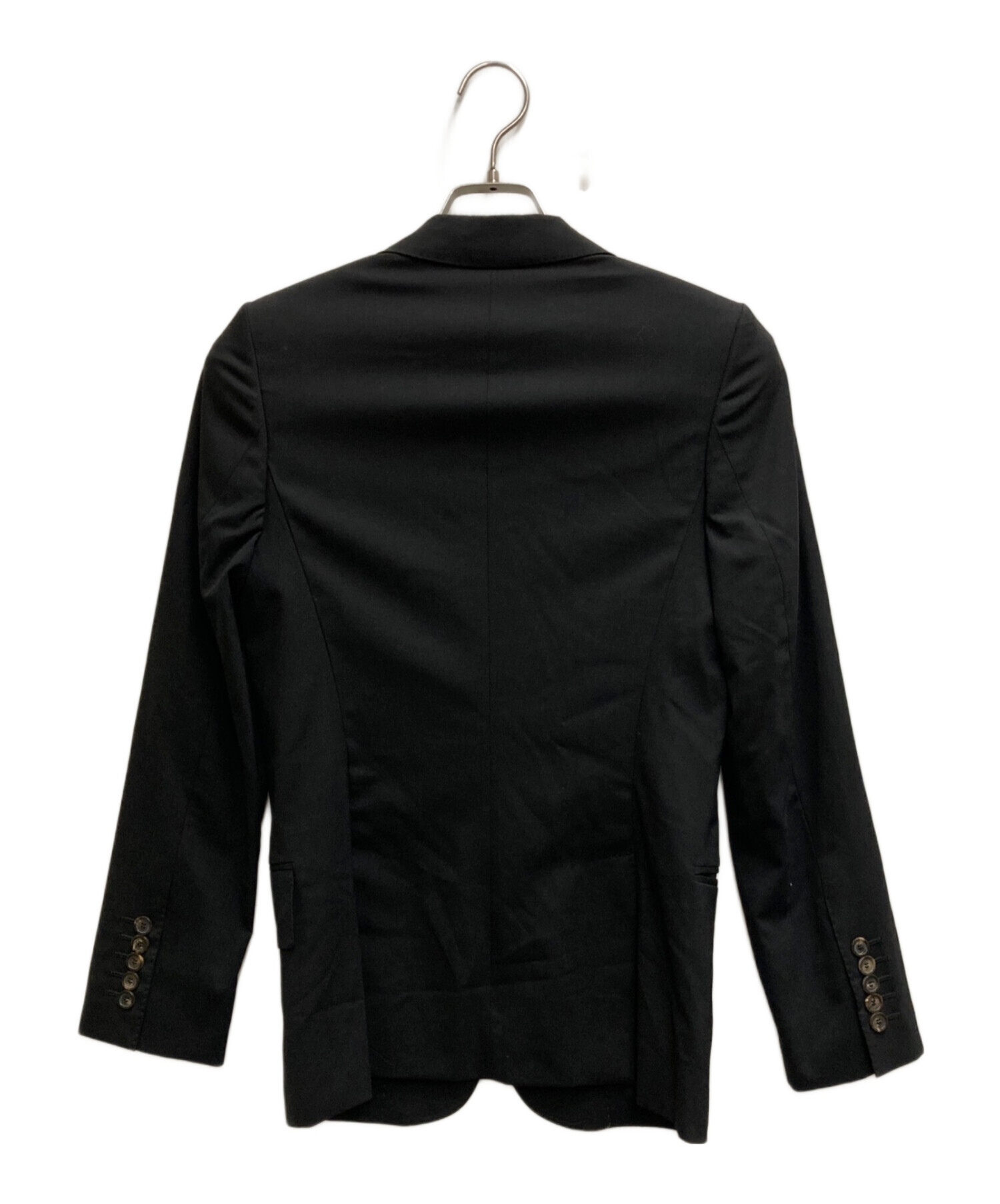 中古・古着通販】GUCCI (グッチ) ウールテーラードジャケット ブラック 