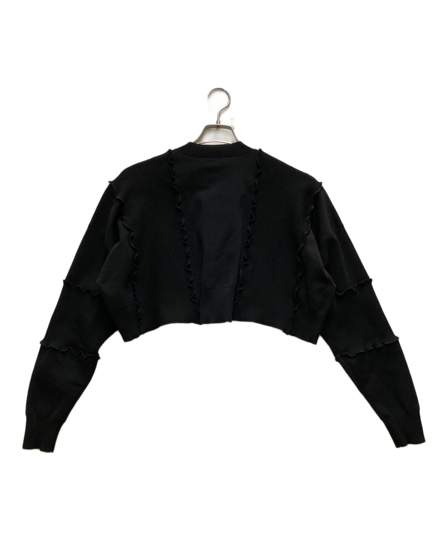 中古・古着通販】ENFOLD (エンフォルド) WAVE CARDIGAN ブラック