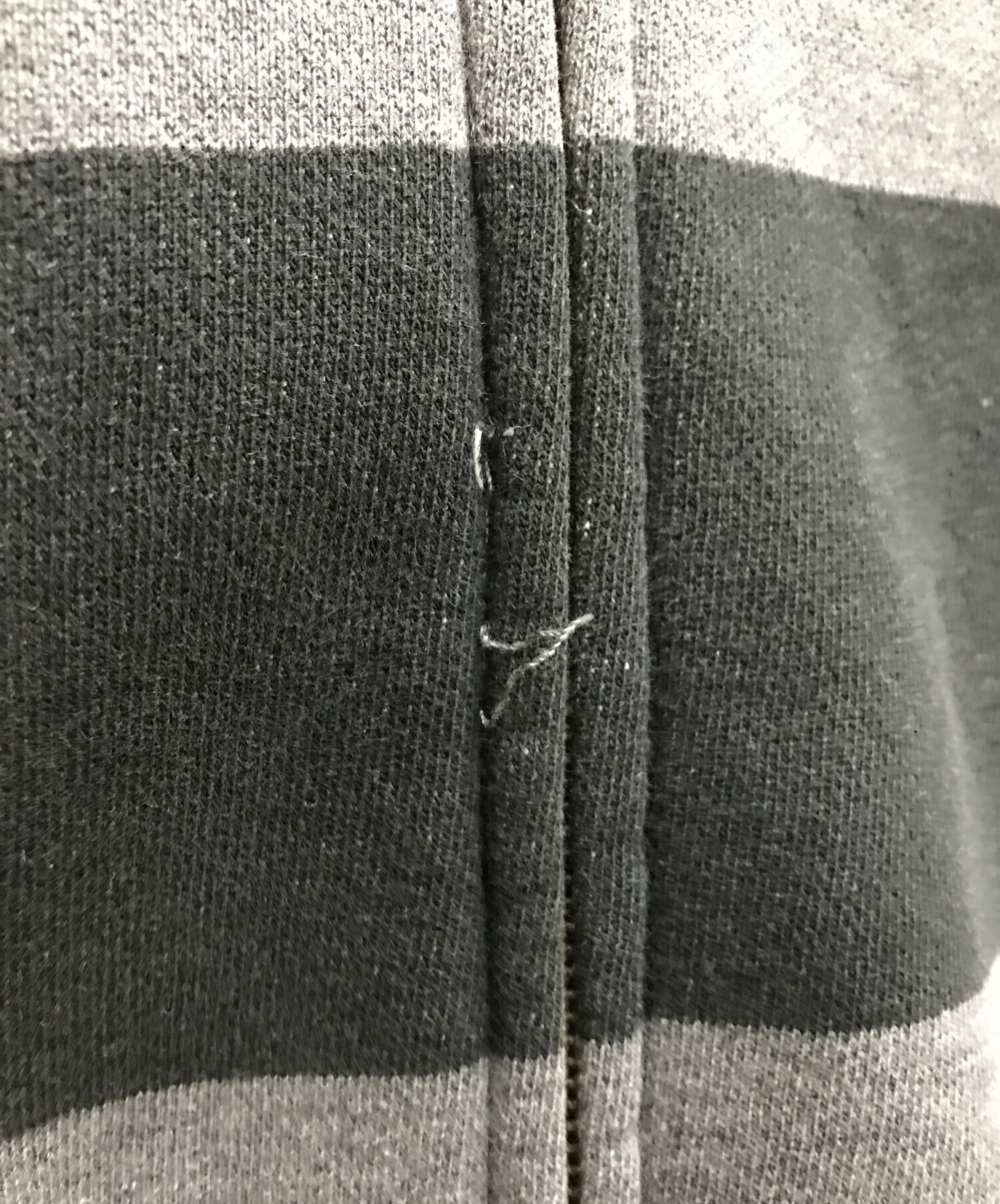 中古・古着通販】stussy (ステューシー) 90`Sボーダージップフーディ