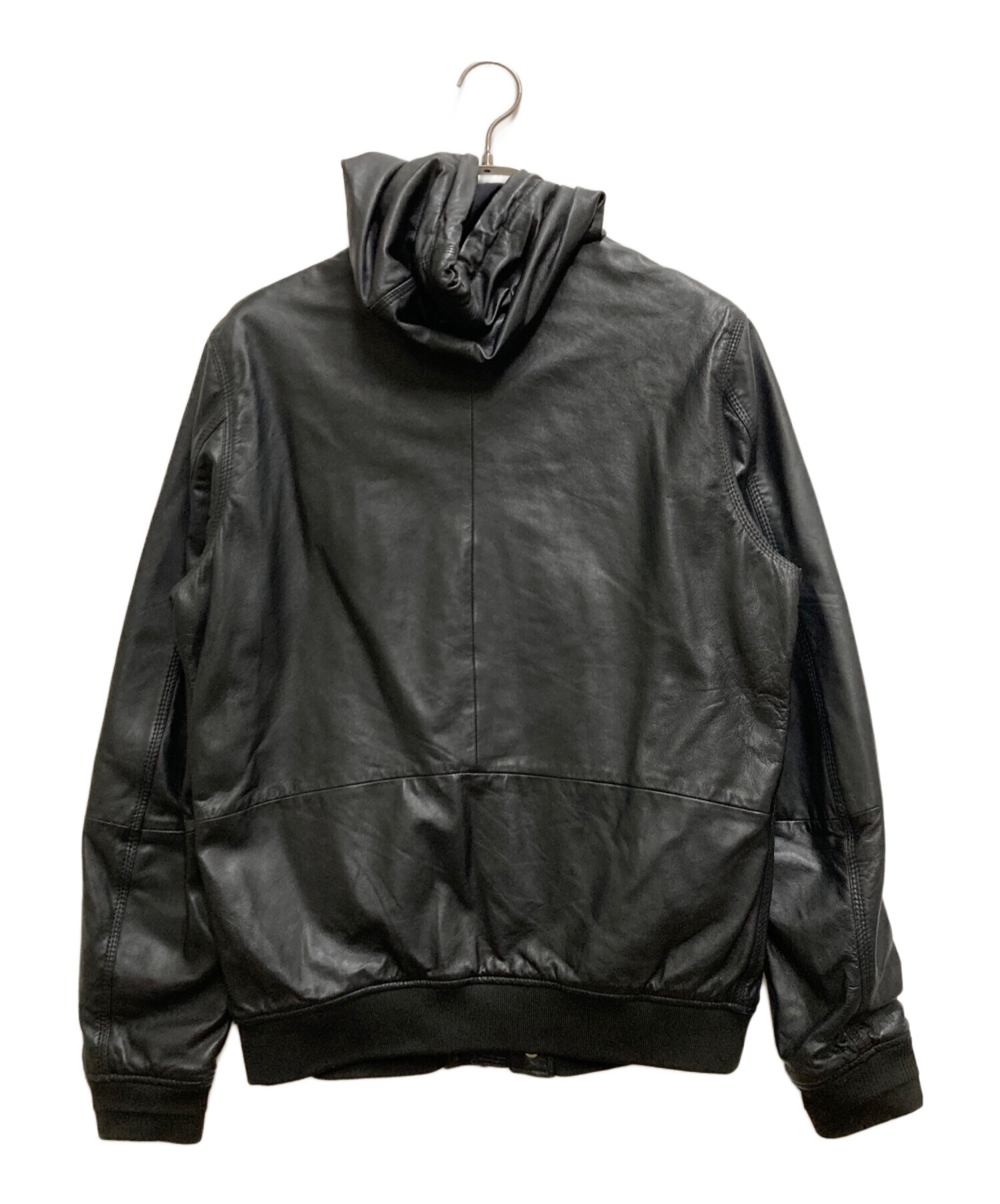 中古・古着通販】DIESEL (ディーゼル) シープレザーフーデッド 