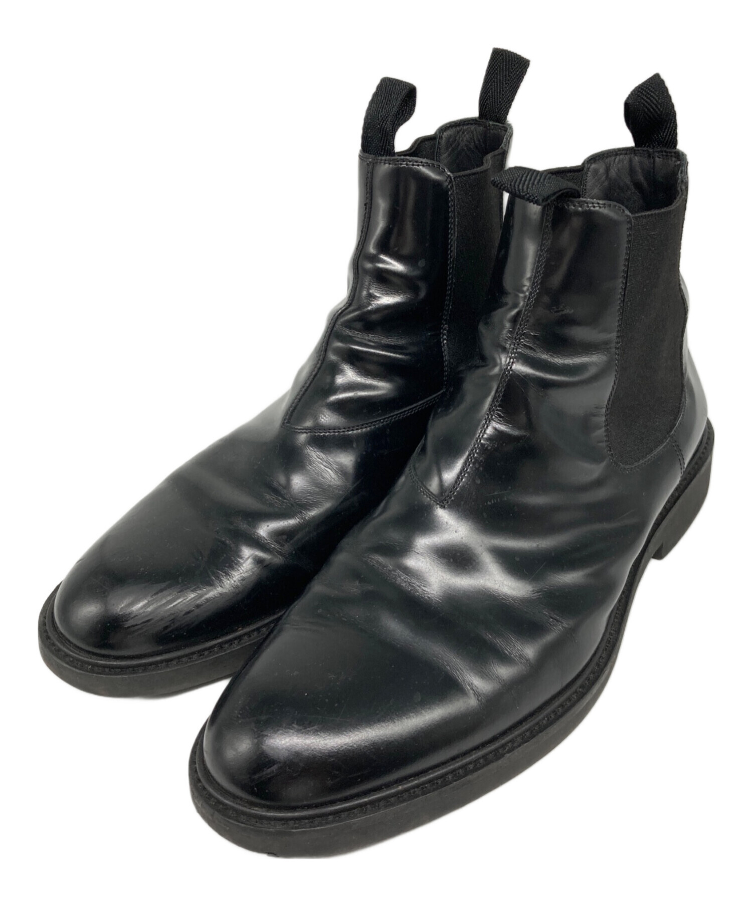 Dior Homme 41.5 パテントレザー サイドゴア ブーツ ディオール 中古・古着通販】DIOR HOMME (ディオール オム) BEEプリントサイドゴア