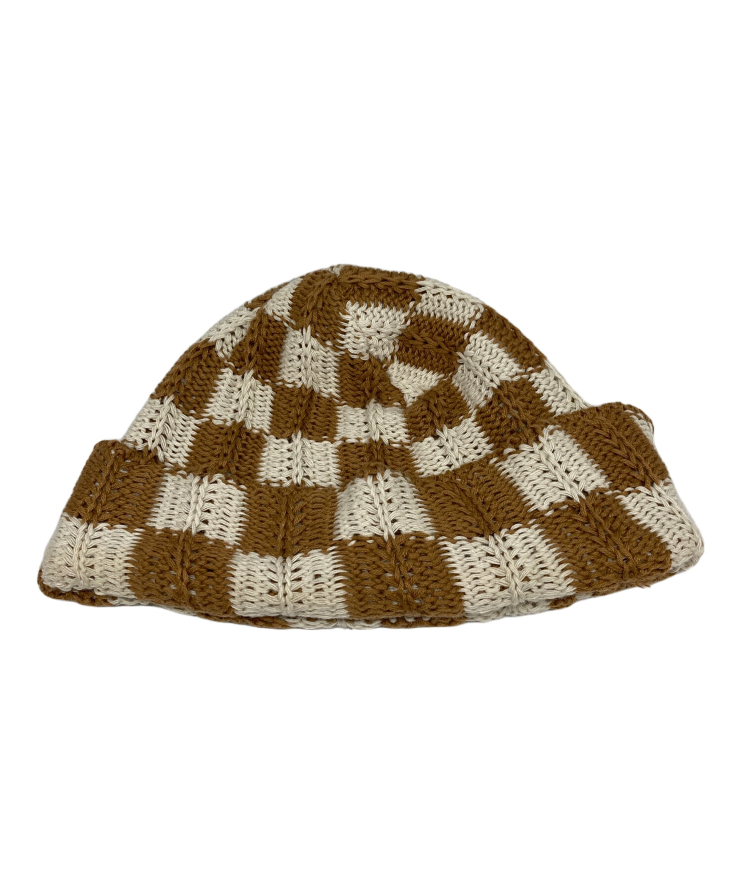 中古・古着通販】sundays.xyz (-) チェックビーニー ブラウン