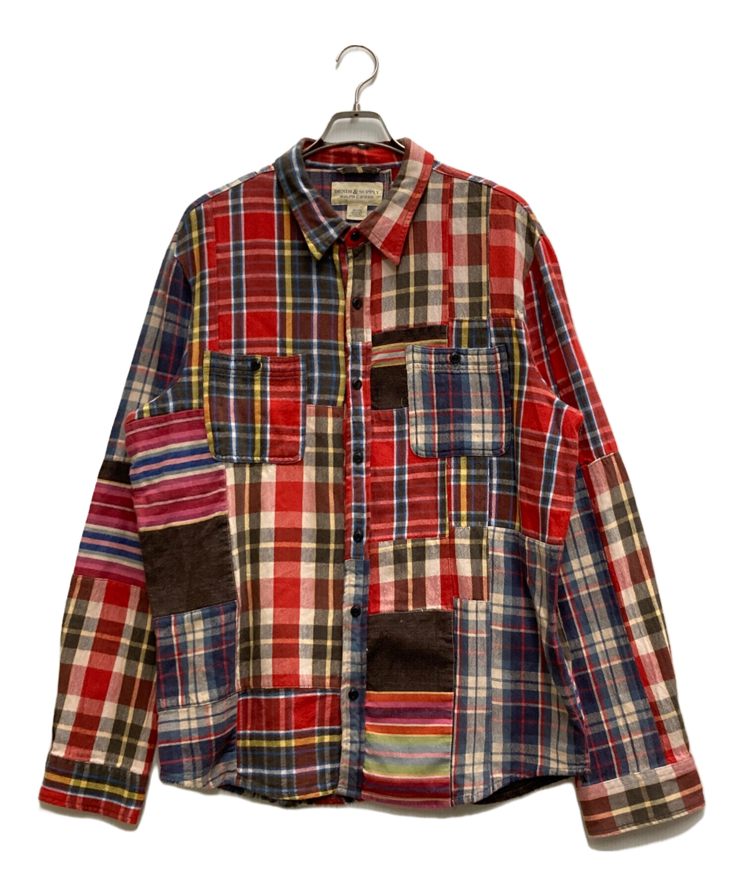 POLO RALPH LAUREN パッチワークチェック ネルシャツ 中古・古着通販】DENIM & SUPPLY RALPH LAUREN (デニム＆サプライ