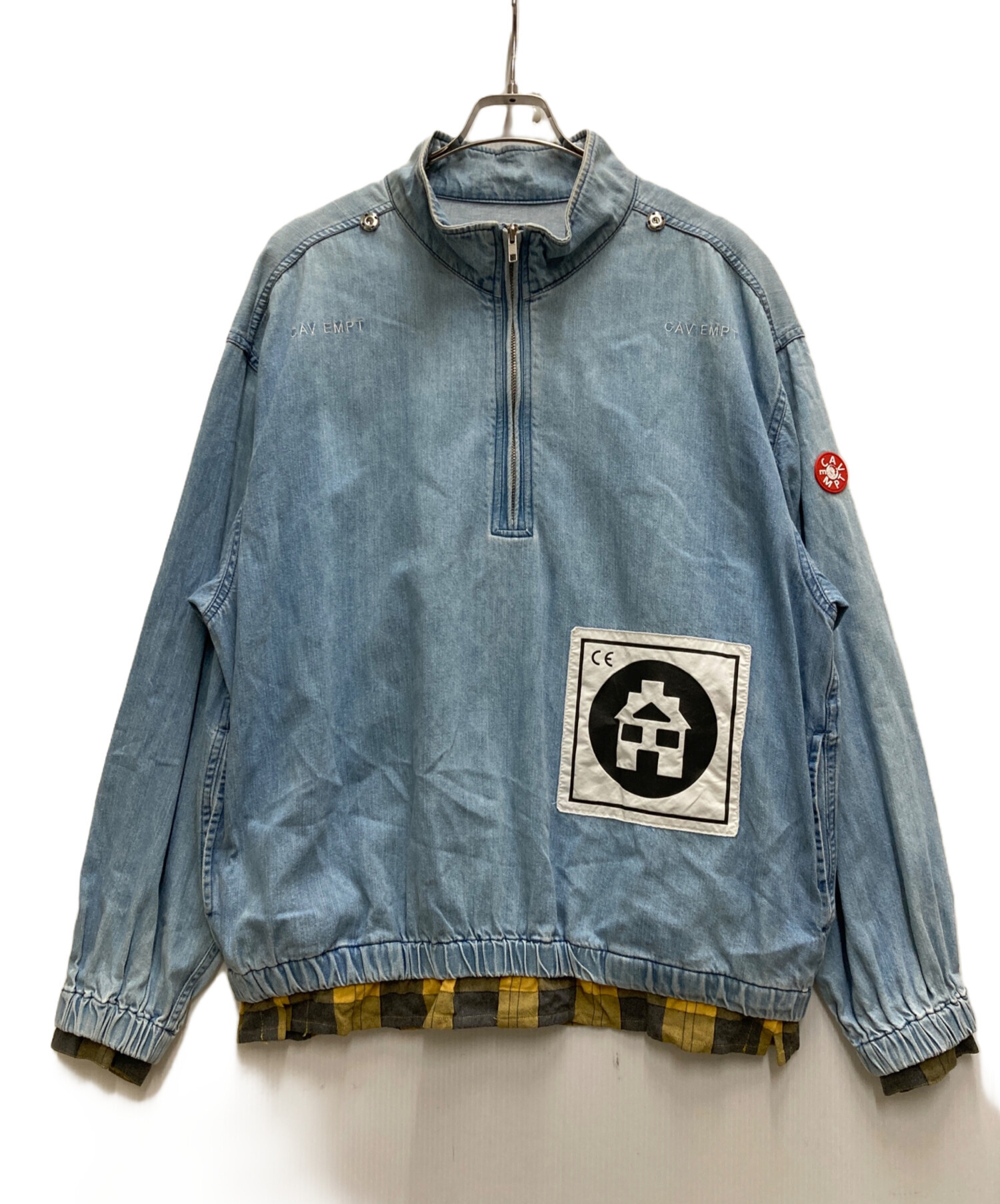 CEジャケット 中古・古着通販】C.E (キャブ エンプト) BLEACHED DENIM HALF ZIP
