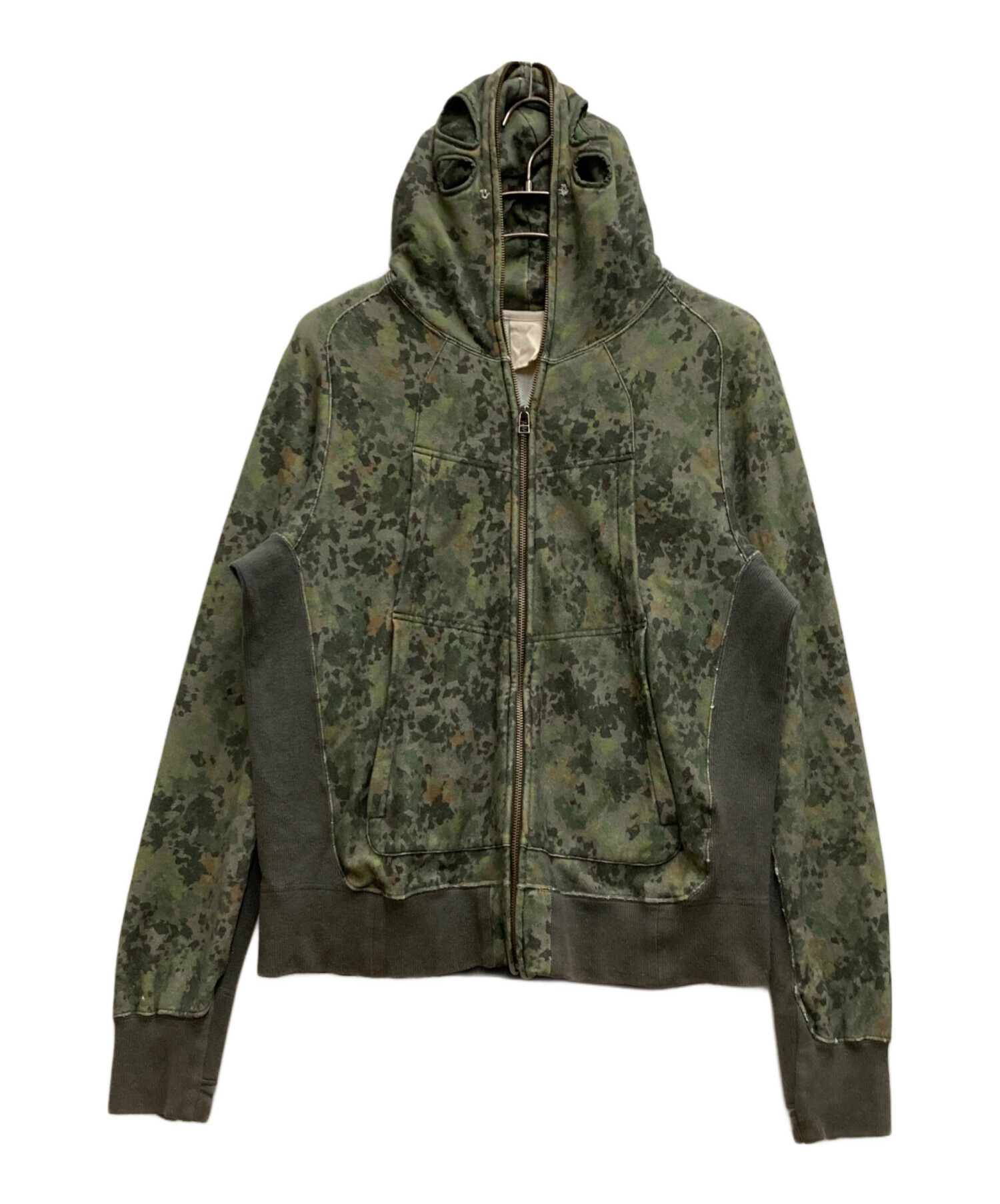 中古・古着通販】JIAN YE (ジェン イェ) CAMO-HOODIE グリーン サイズ 