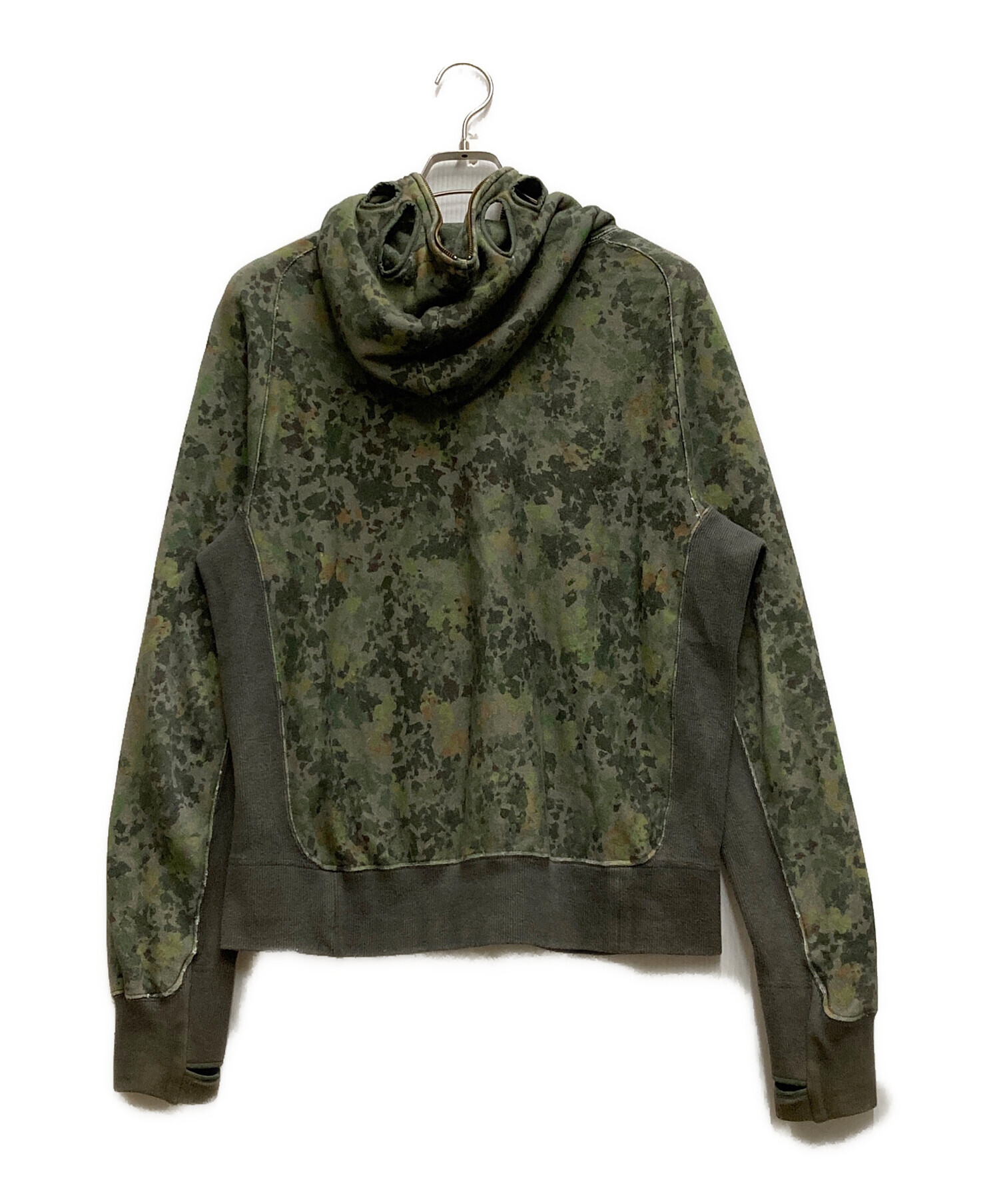 中古・古着通販】JIAN YE (ジェン イェ) CAMO-HOODIE グリーン サイズ 