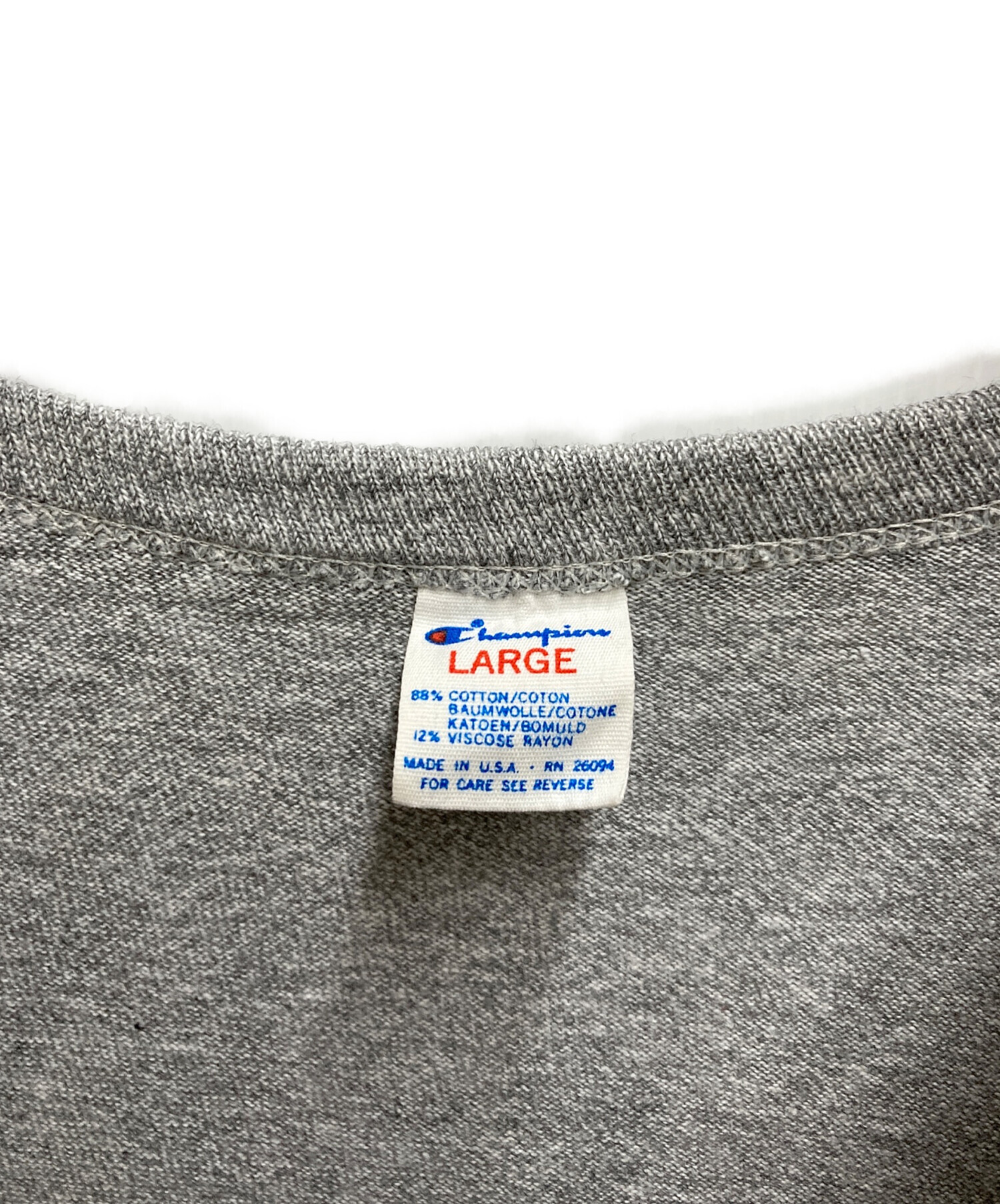 中古・古着通販】Champion (チャンピオン) 80s 3段カプセルプリントT