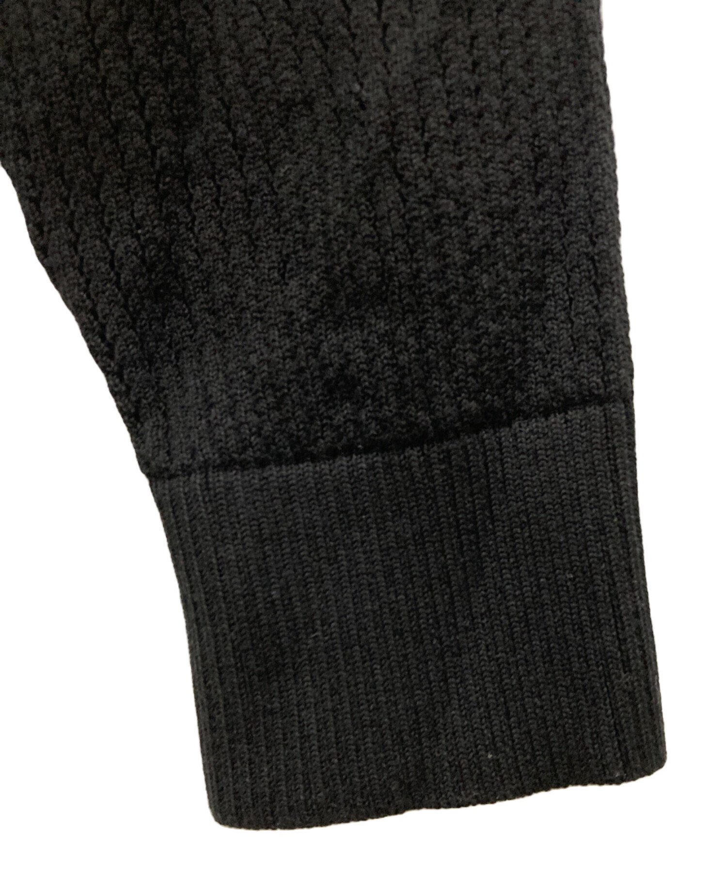 中古・古着通販】crepuscule (クレプスキュール) Stripe Mesh Knit