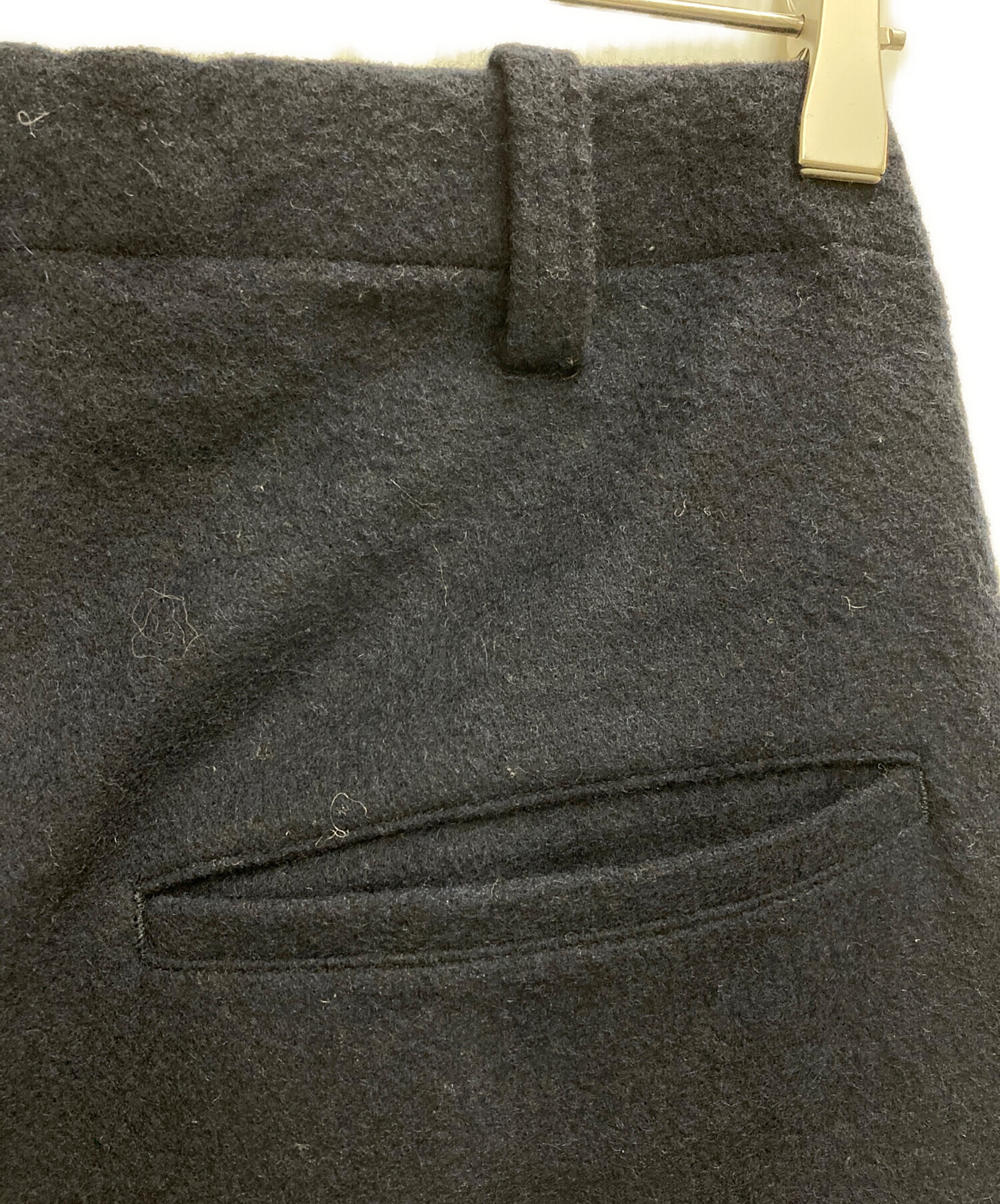 中古・古着通販】s'yte (サイト) WOOL BEAVER HEM BELT MILITARY PANTS