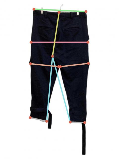 中古・古着通販】s'yte (サイト) WOOL BEAVER HEM BELT MILITARY PANTS