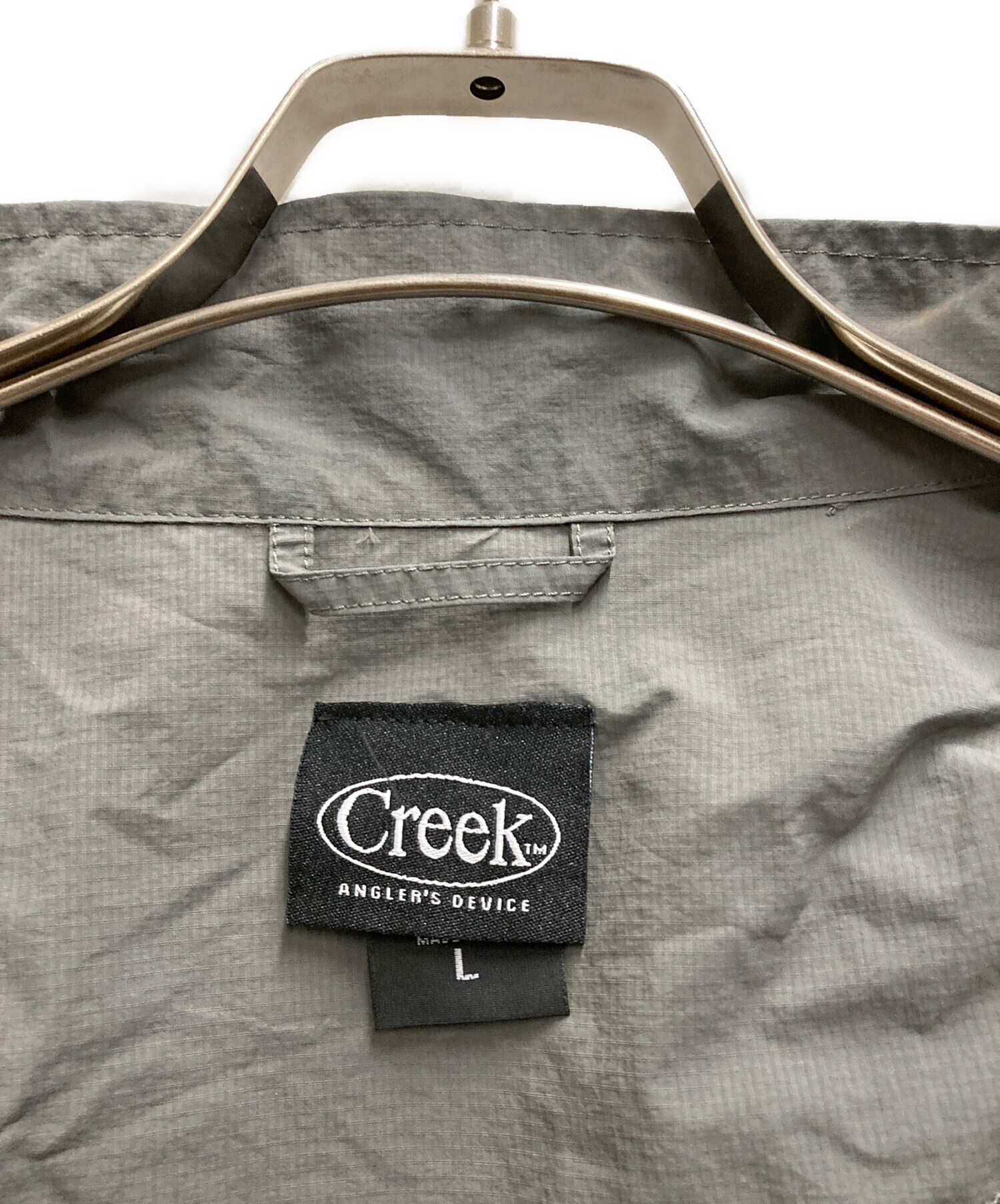 creek anglers device ナイロンベスト　グレー M 中古・古着通販】creek angler's device (クリークアングラーズ