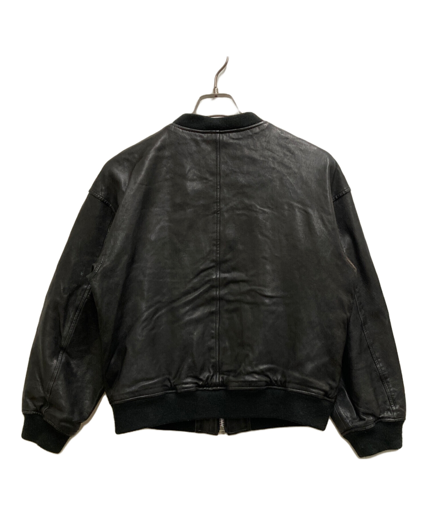 中古・古着通販】Schott (ショット) レザーブルゾン ブラック サイズ