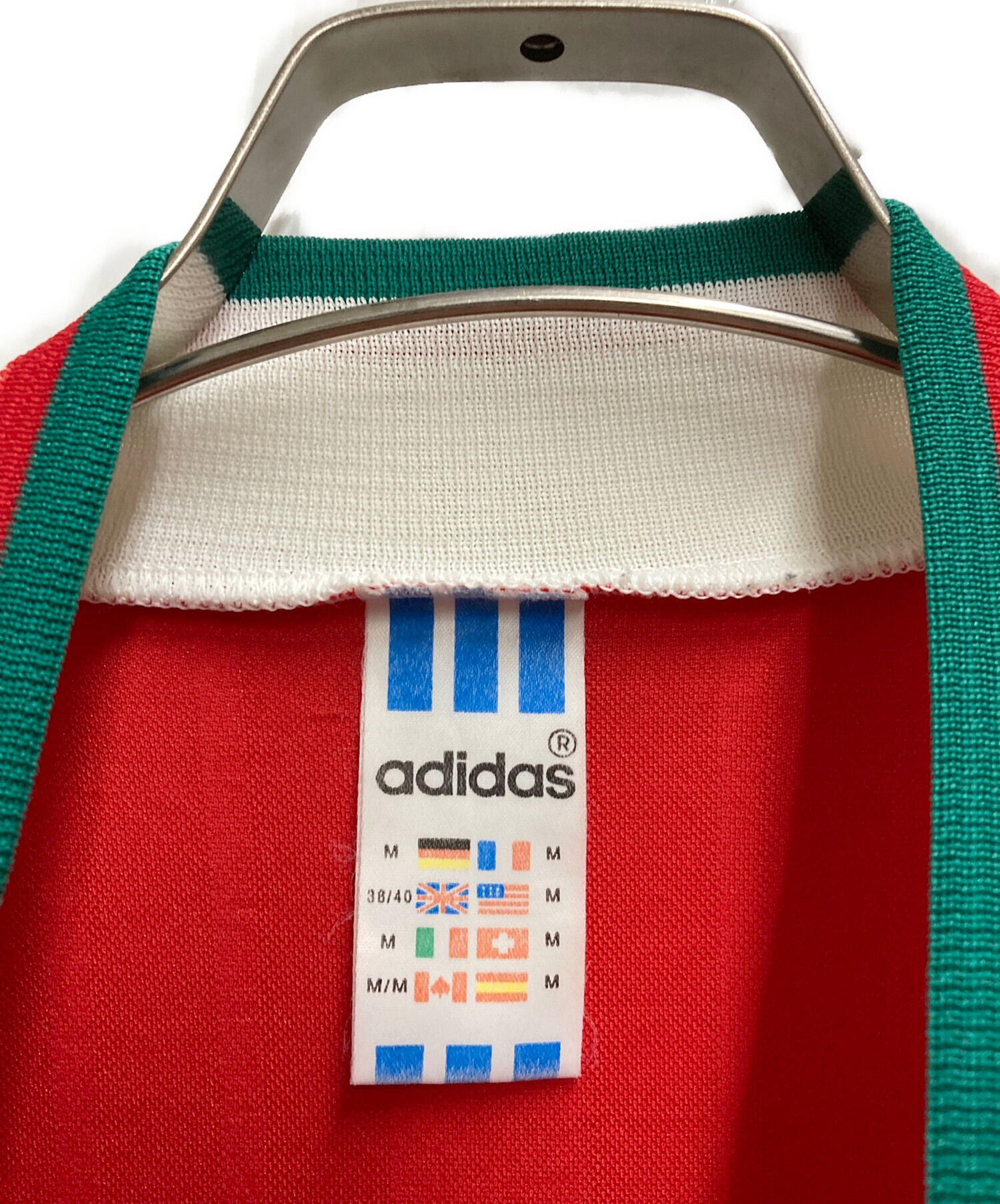 中古・古着通販】adidas (アディダス) 90s ゲームシャツ レッド サイズ