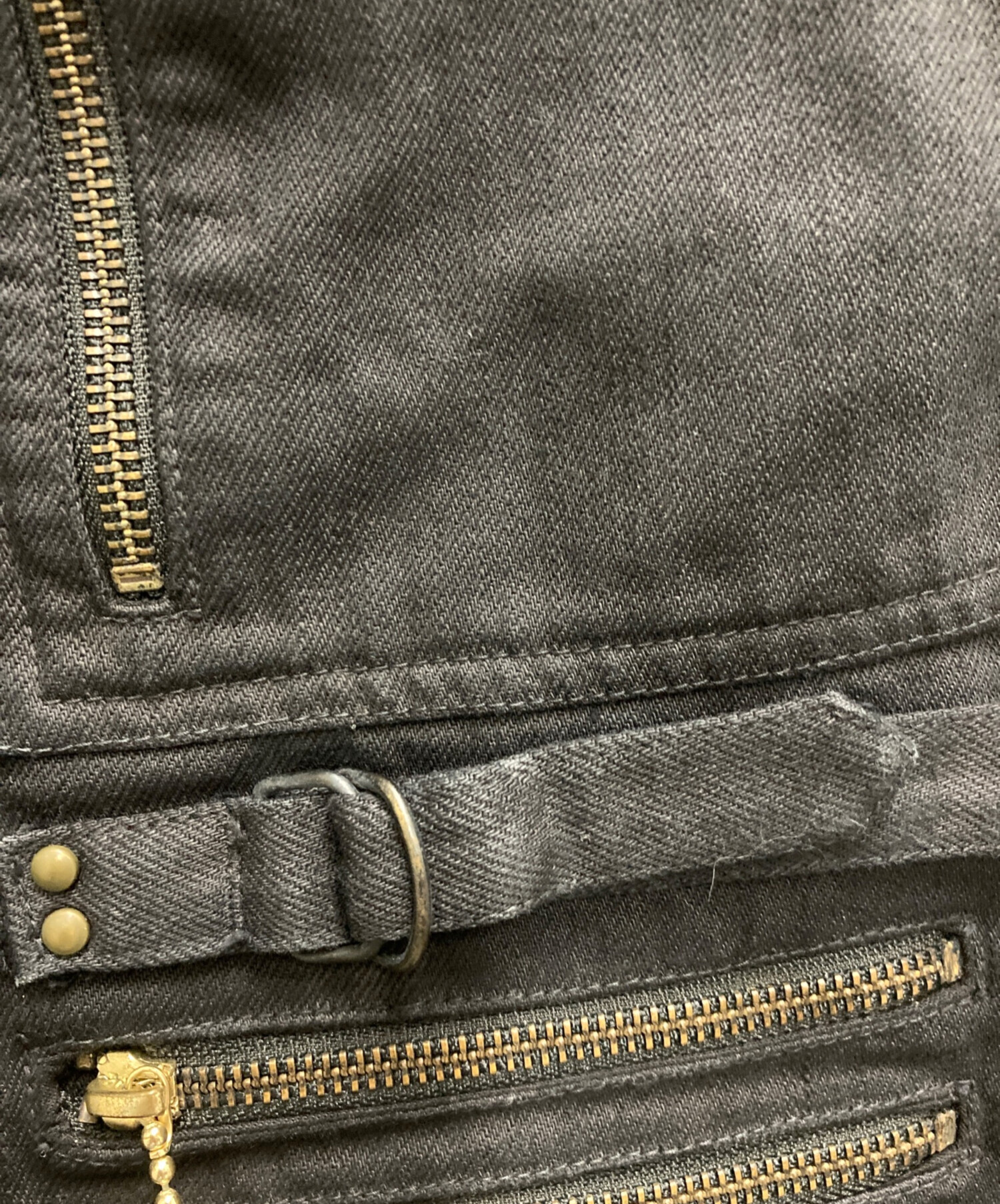 black means ブラックミーンズ ボンテージ ジップパンツ ストライプ 中古・古着通販】blackmeans (ブラックミーンズ) ボンテージ