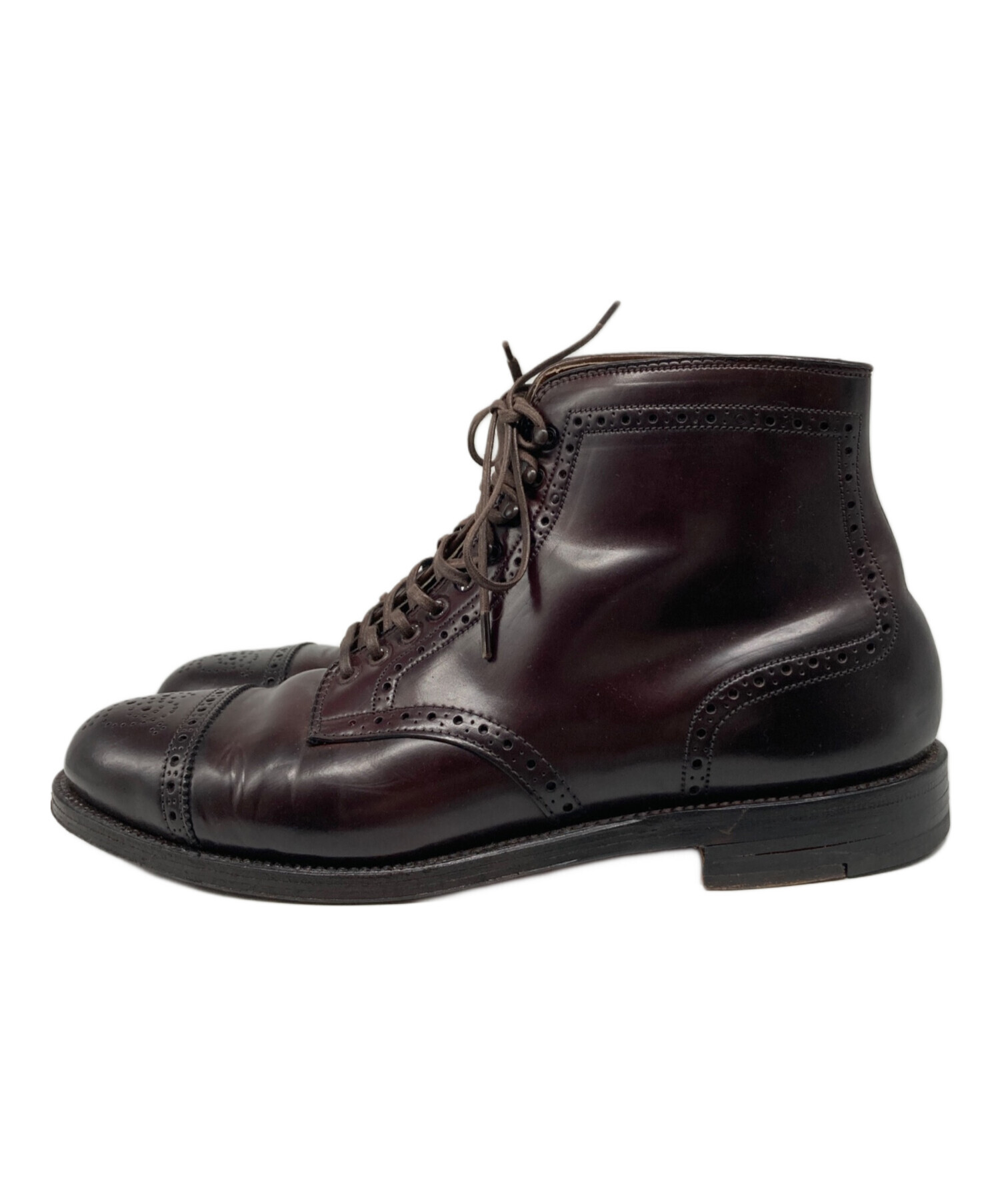 中古・古着通販】Alden (オールデン) パンチドキャップトゥブーツ バー 