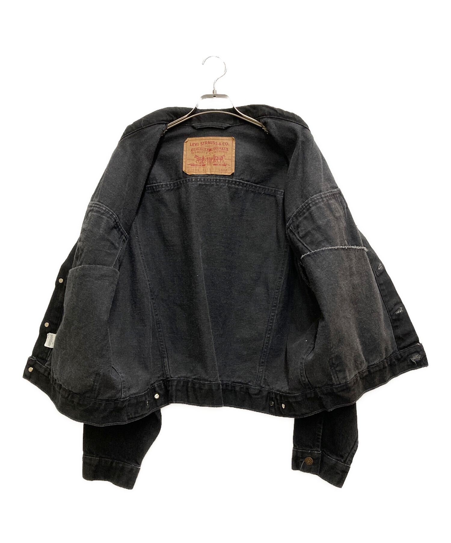 中古・古着通販】LEVI'S (リーバイス) 90'S デニムジャケット ブラック