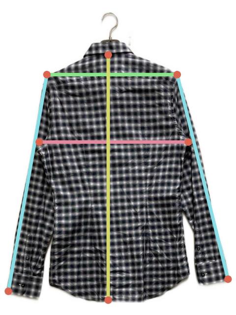 中古・古着通販】PRADA (プラダ) オンブレチェックシャツ グレー