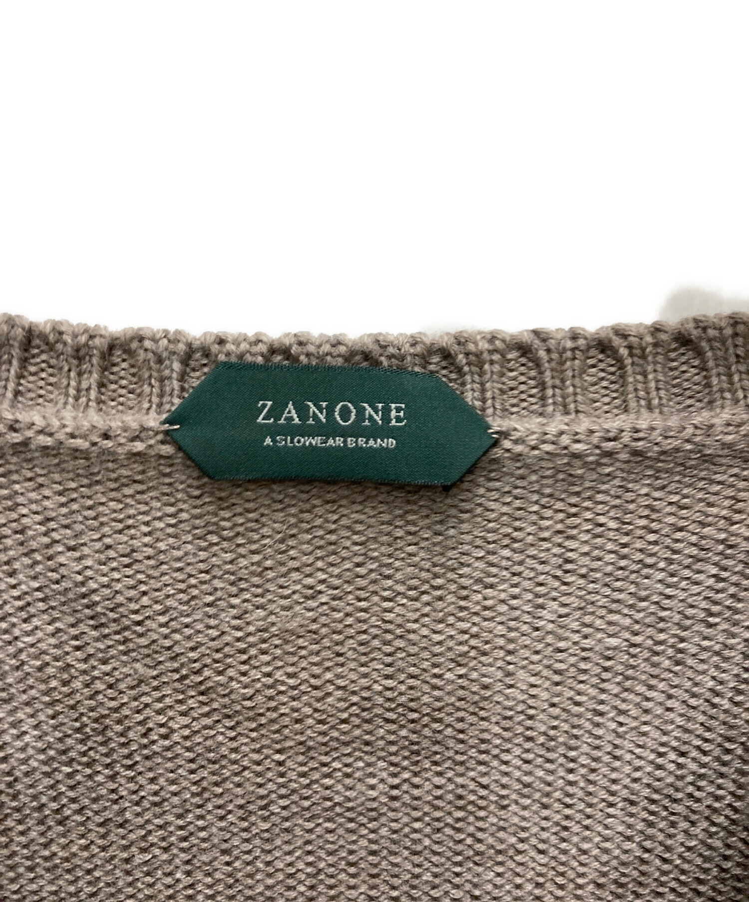 中古・古着通販】Zanone (ザノーネ) ウールニット グレー サイズ:48