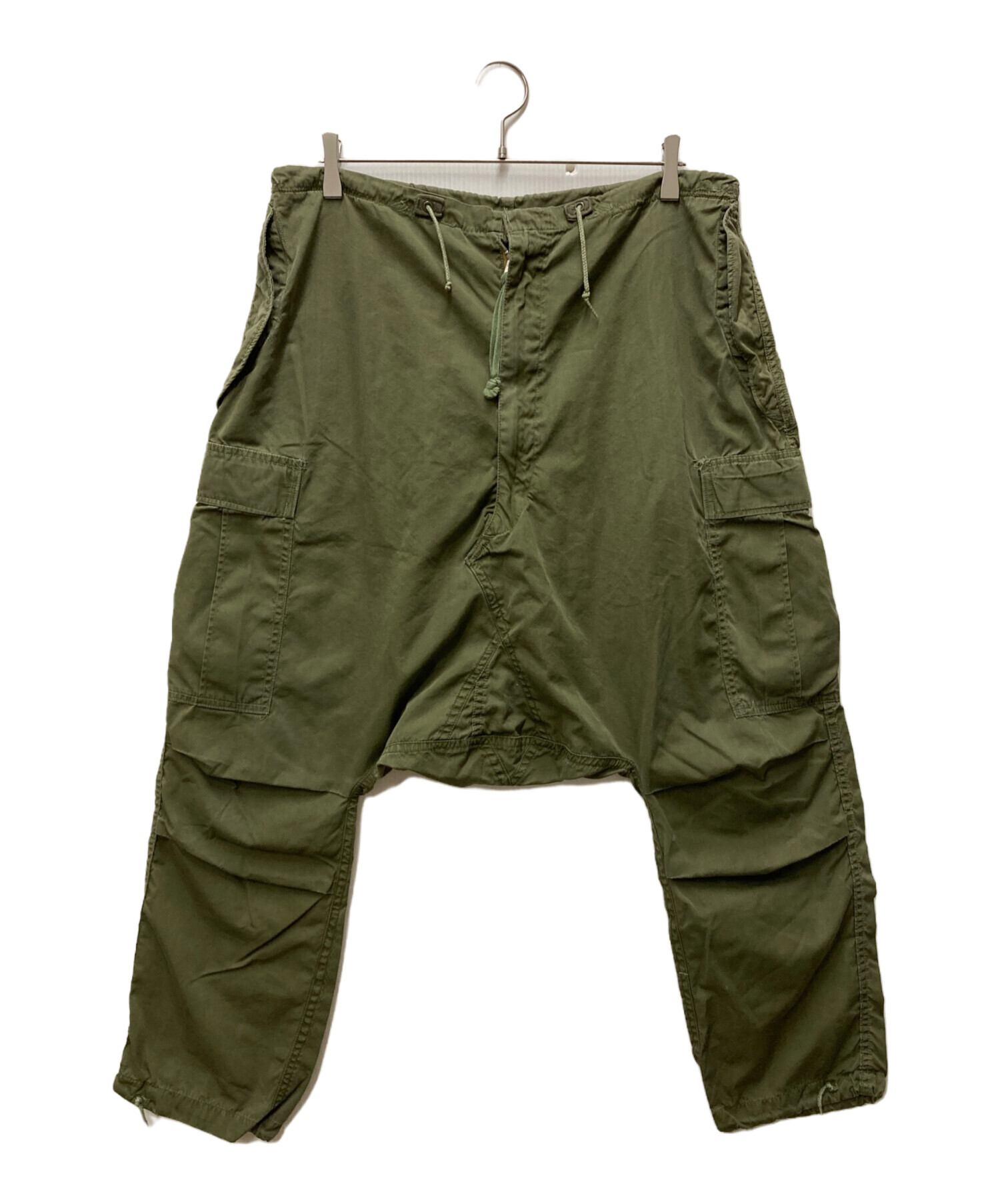 [リビルドバイニ－ドルズ] 再構築 サルエルカーゴパンツ S カーキ 日本製 中古・古着通販】Rebuild by Needles (リビルドバイニードルス) 再構築