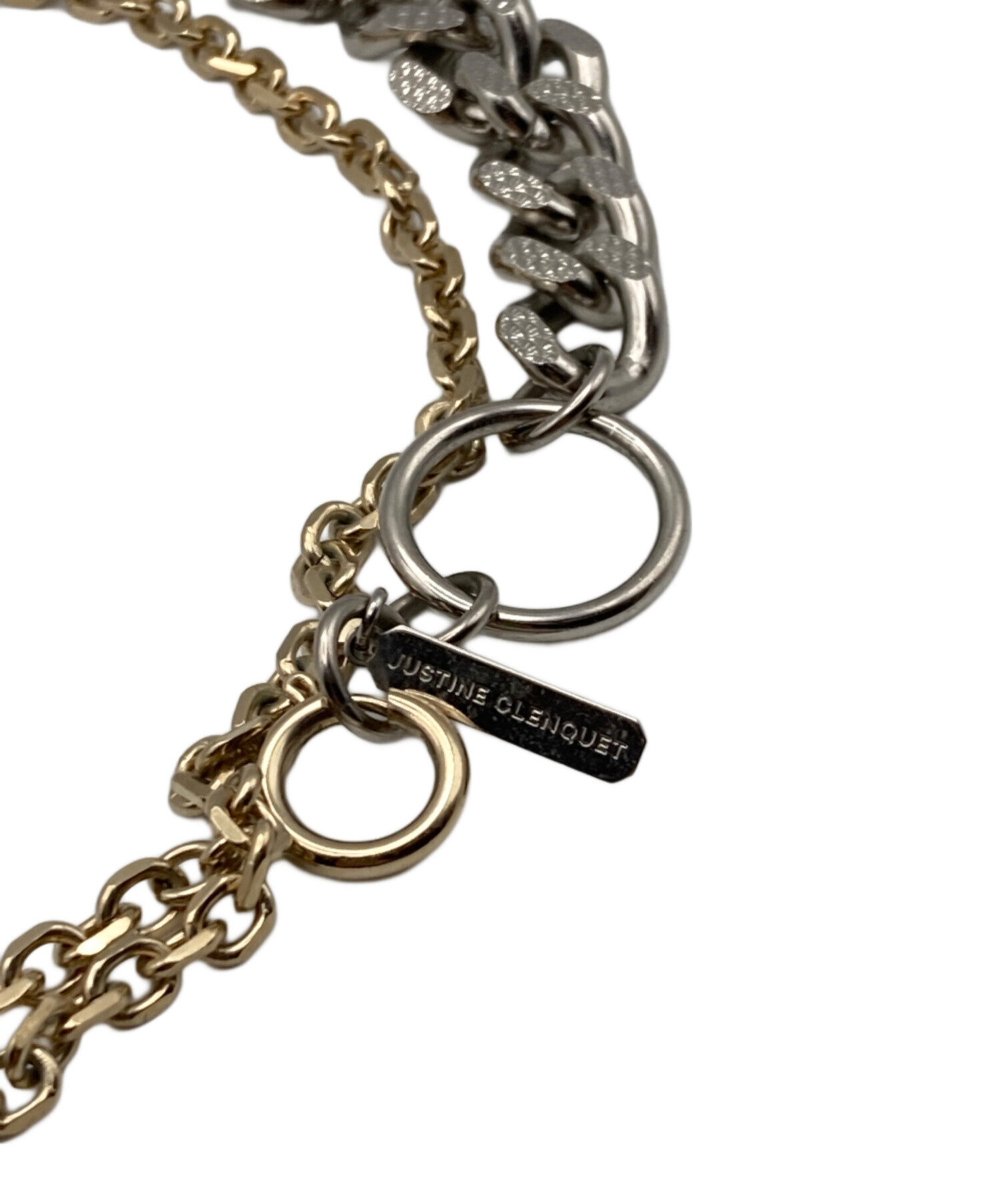 justine clenquet シルバーゴールドネックレス 中古・古着通販】JUSTINE CLENQUET (ジュスティーヌクランケ) チェーン