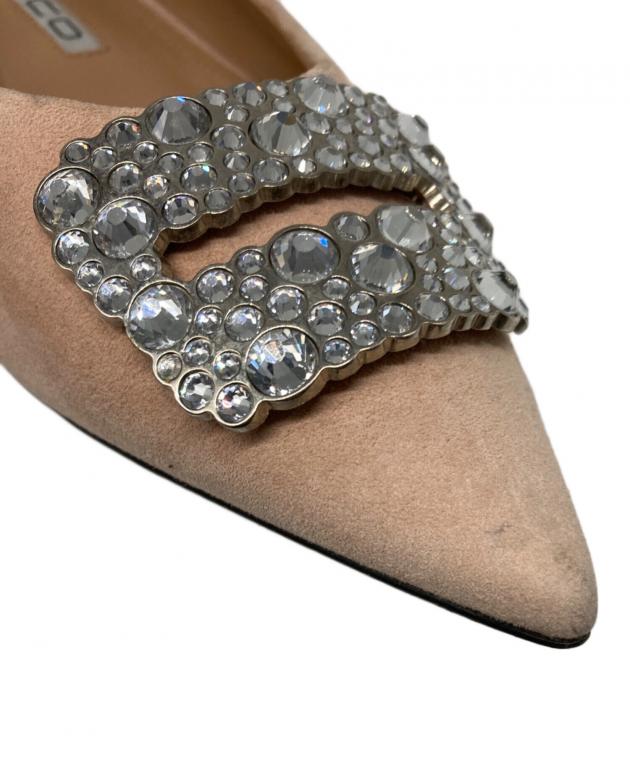 中古・古着通販】PELLICO (ペリーコ) ビジューパンプス ベージュ