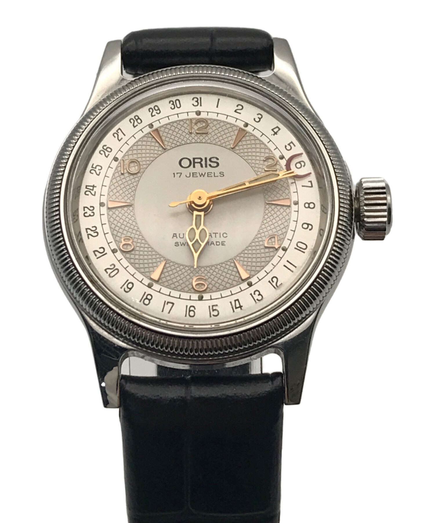 石 ORIS オリス ポインターデイト 17JEWELS WATERPROOF ANTISHCK メンズ