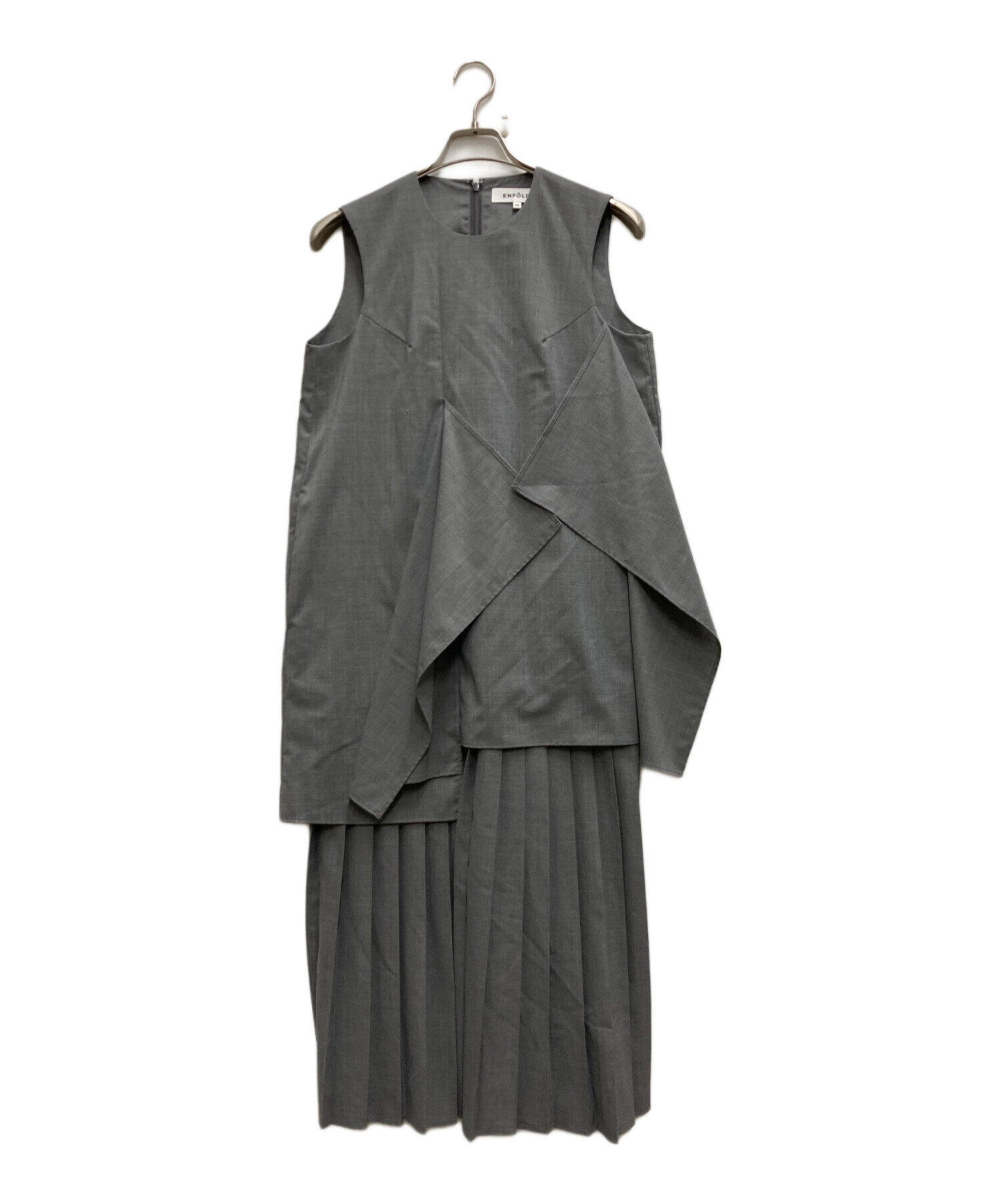 中古・古着通販】ENFOLD (エンフォルド) SQUARE DRAPE DRESS 中古・古着通販】ENFOLD (エンフォルド) SQUARE DRAPE DRESS