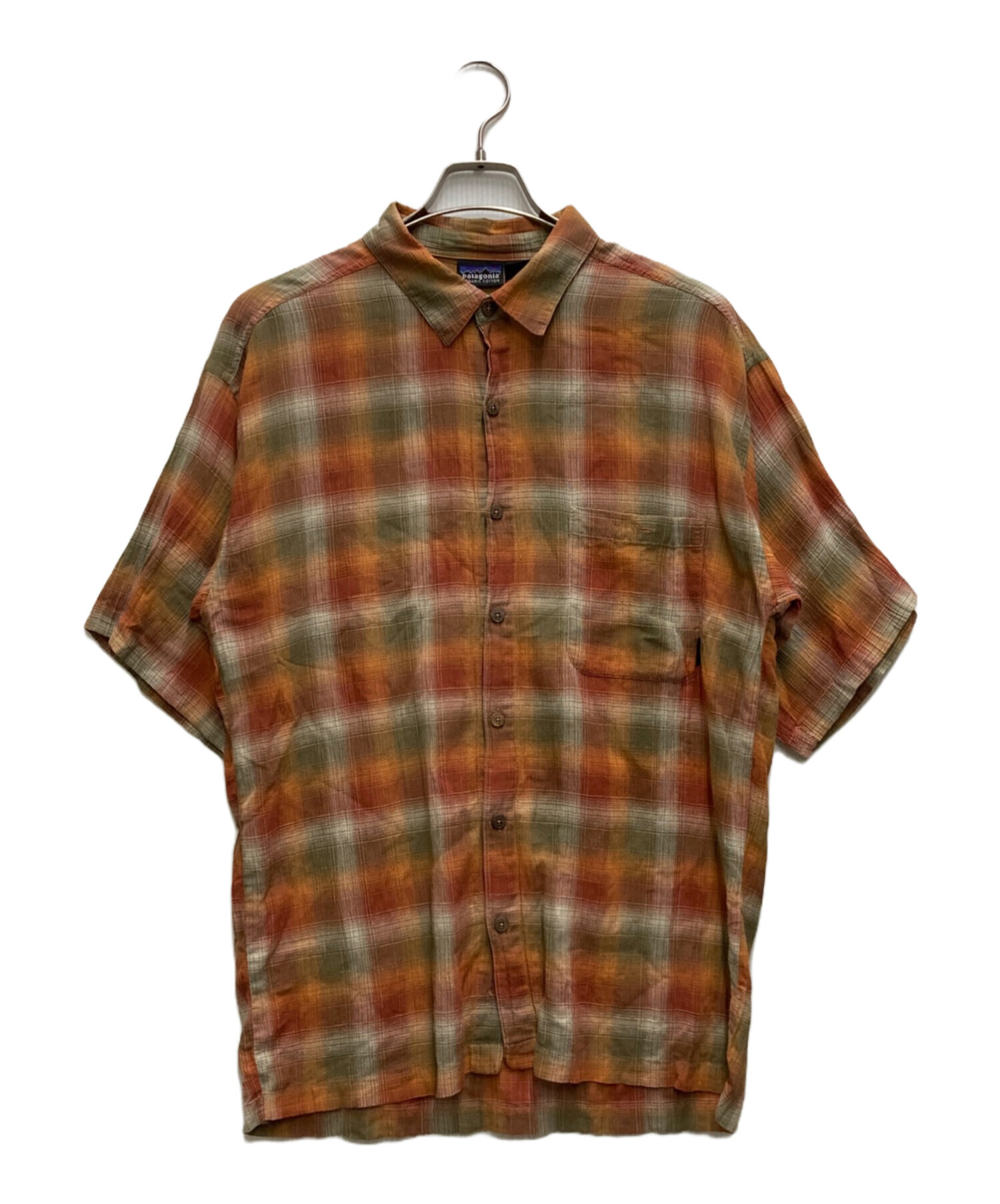 よ*た様 90s ポルトガル製 patagonia パタゴニア AC 半袖 ボタ 中古・古着通販】Patagonia (パタゴニア) 90'S AC SHIRTS ブラウン