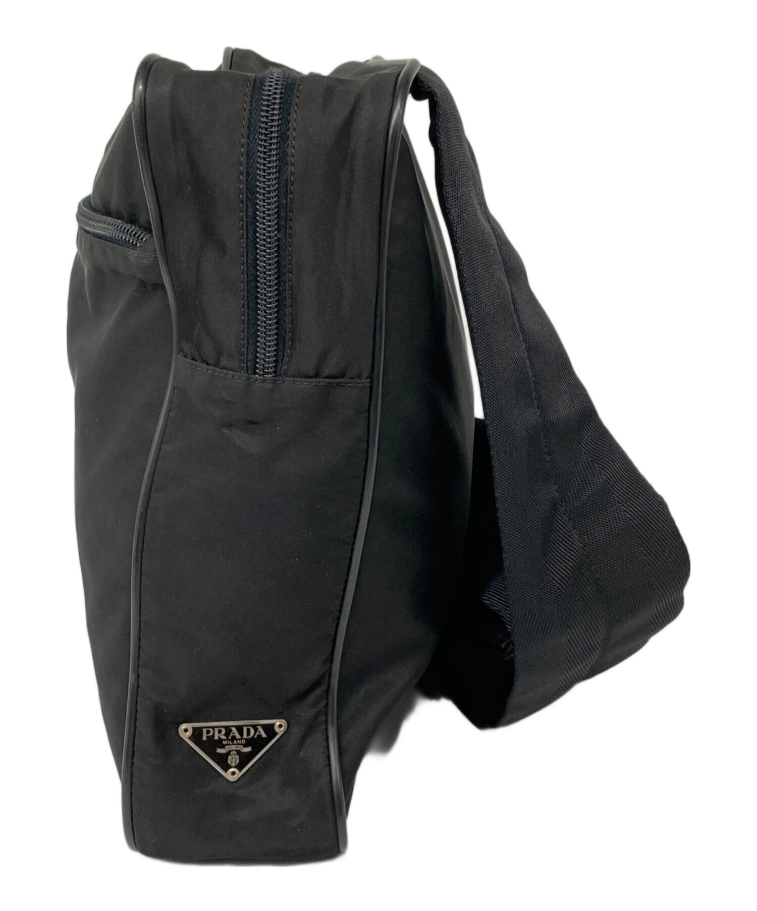 中古・古着通販】PRADA (プラダ) ナイロンボディバッグ ブラック 