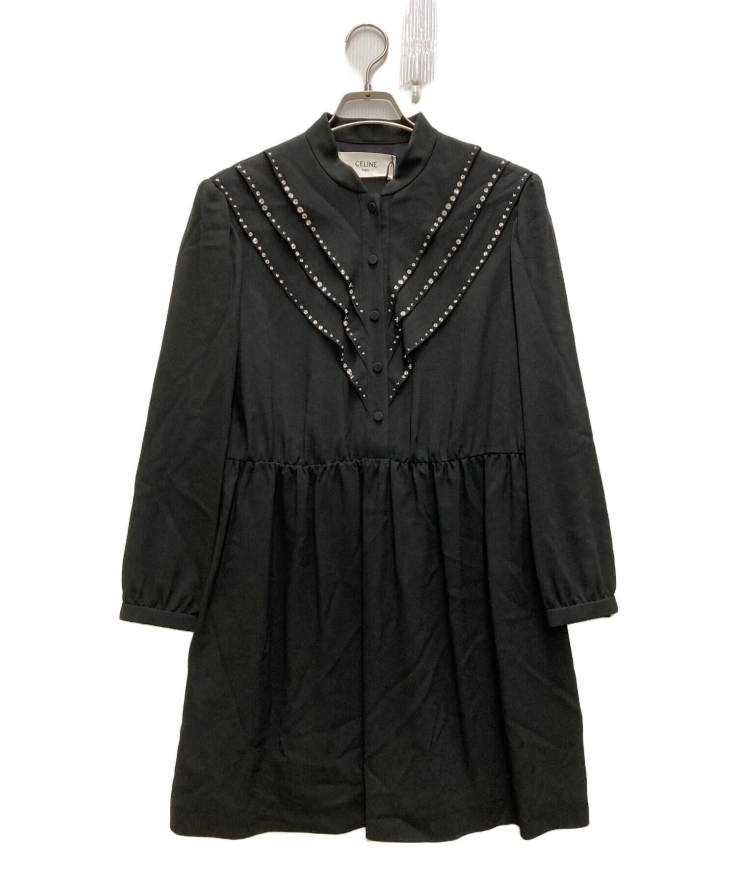 中古・古着通販】CELINE (セリーヌ) ビジュースタッズショートドレス 