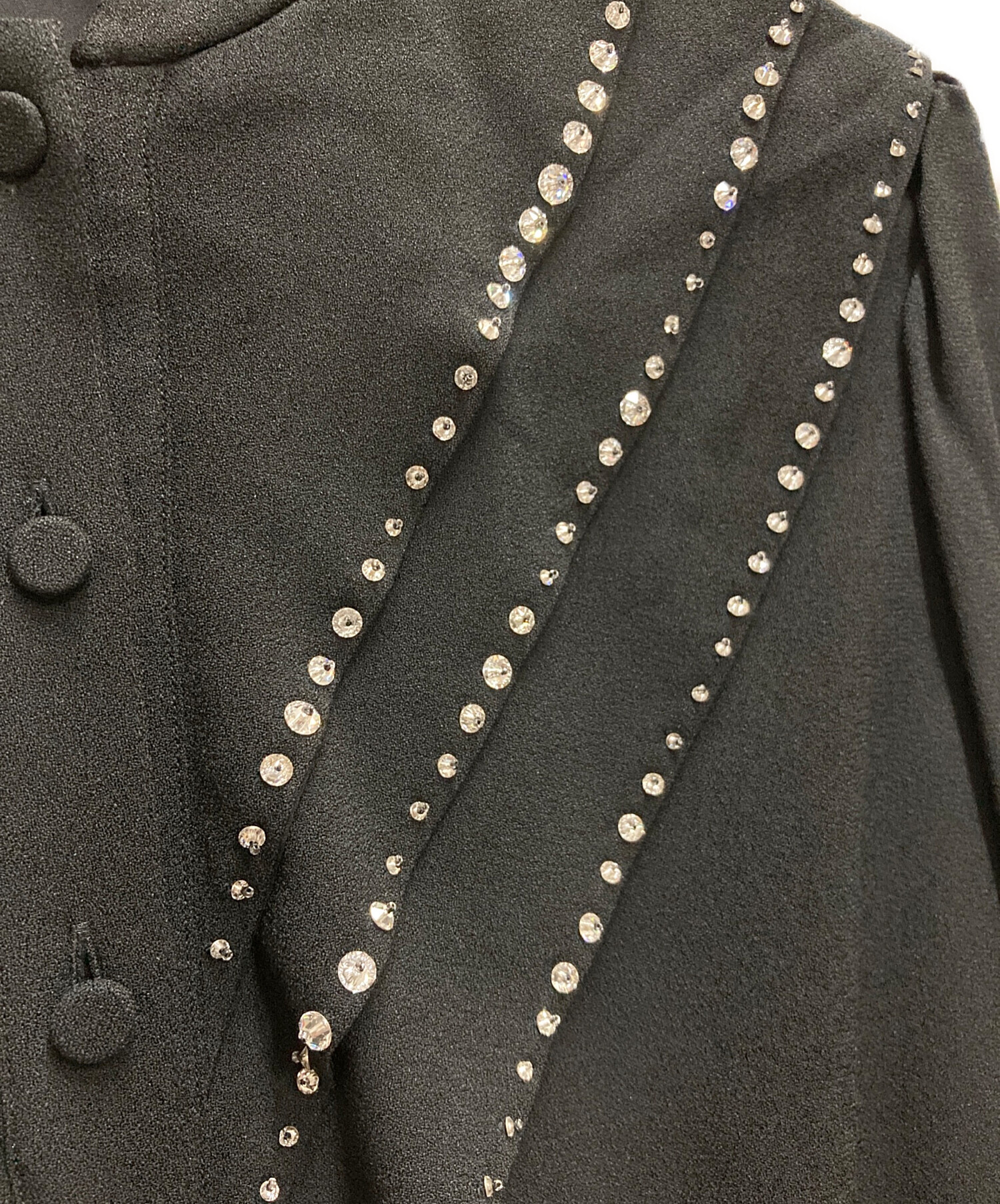 中古・古着通販】CELINE (セリーヌ) ビジュースタッズショートドレス 