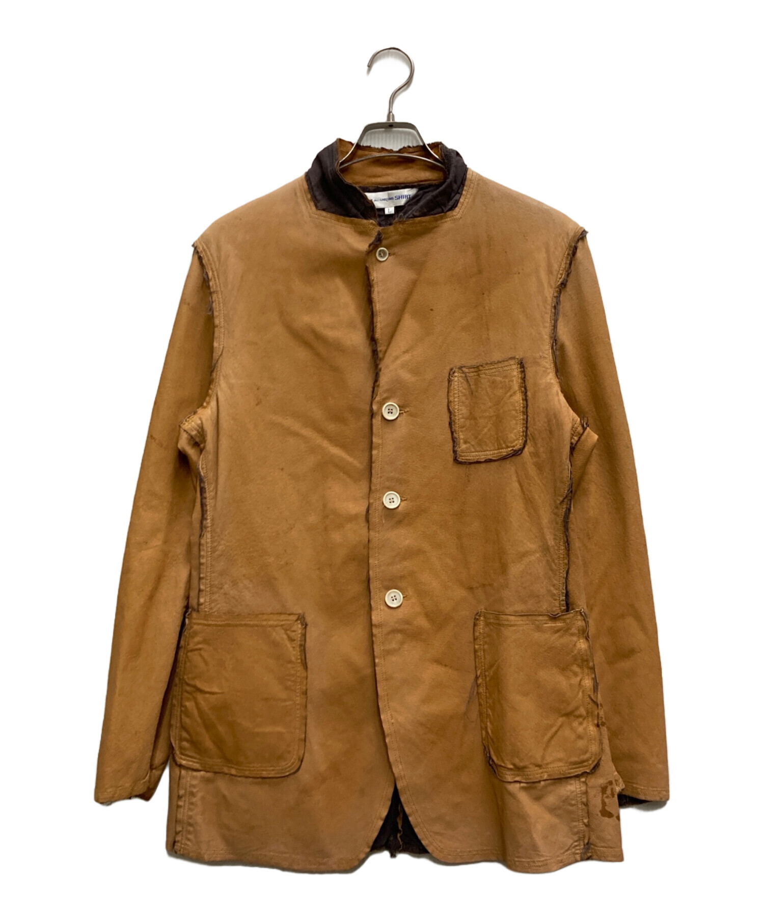 COMME des GARCONS SHIRT シャツジャケット ブラウン M 中古・古着通販】COMME des GARCONS SHIRT (コムデギャルソンシャツ