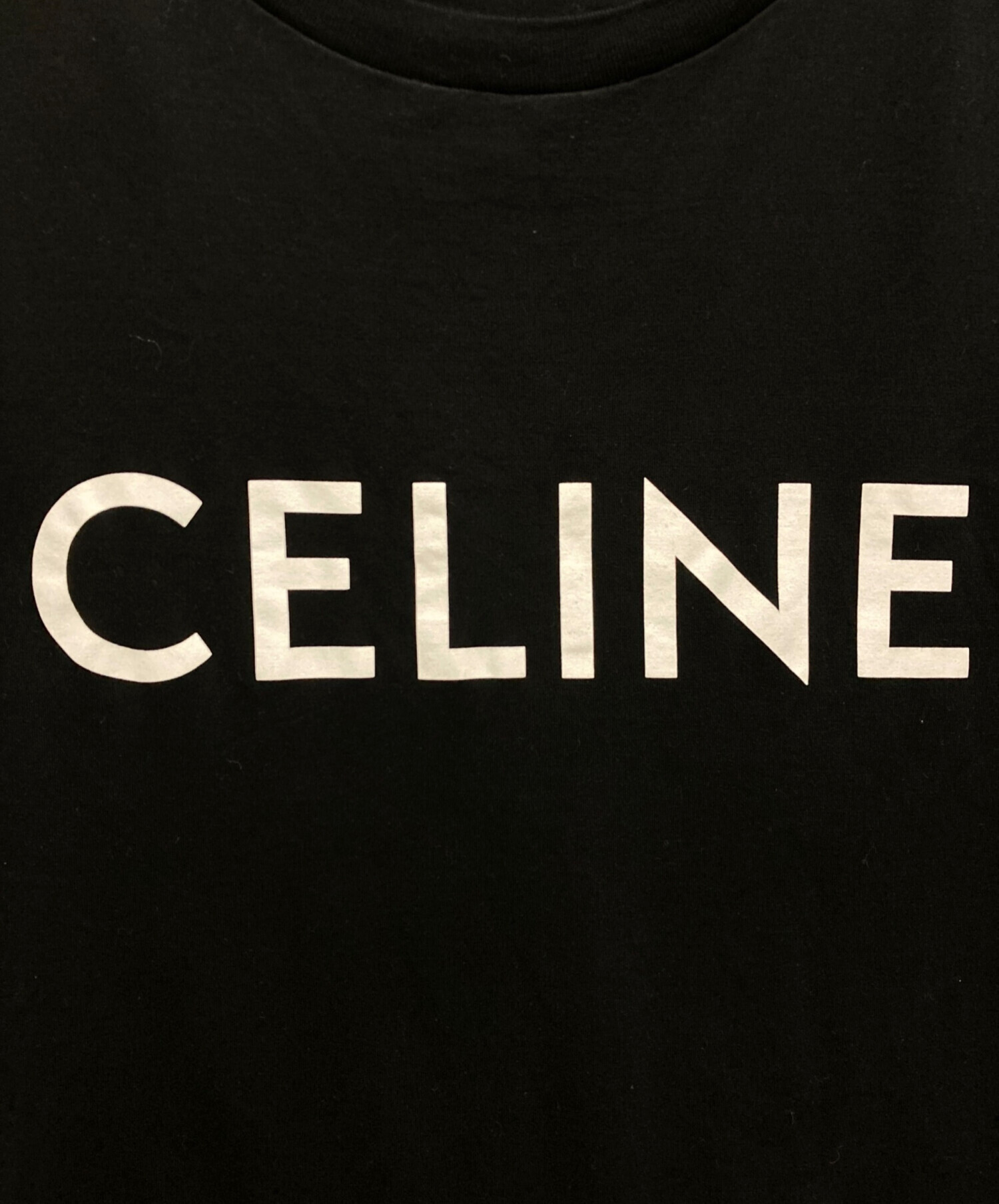 Celine ルーズTシャツ　黒　XXL Celine ルーズTシャツ黒XXL