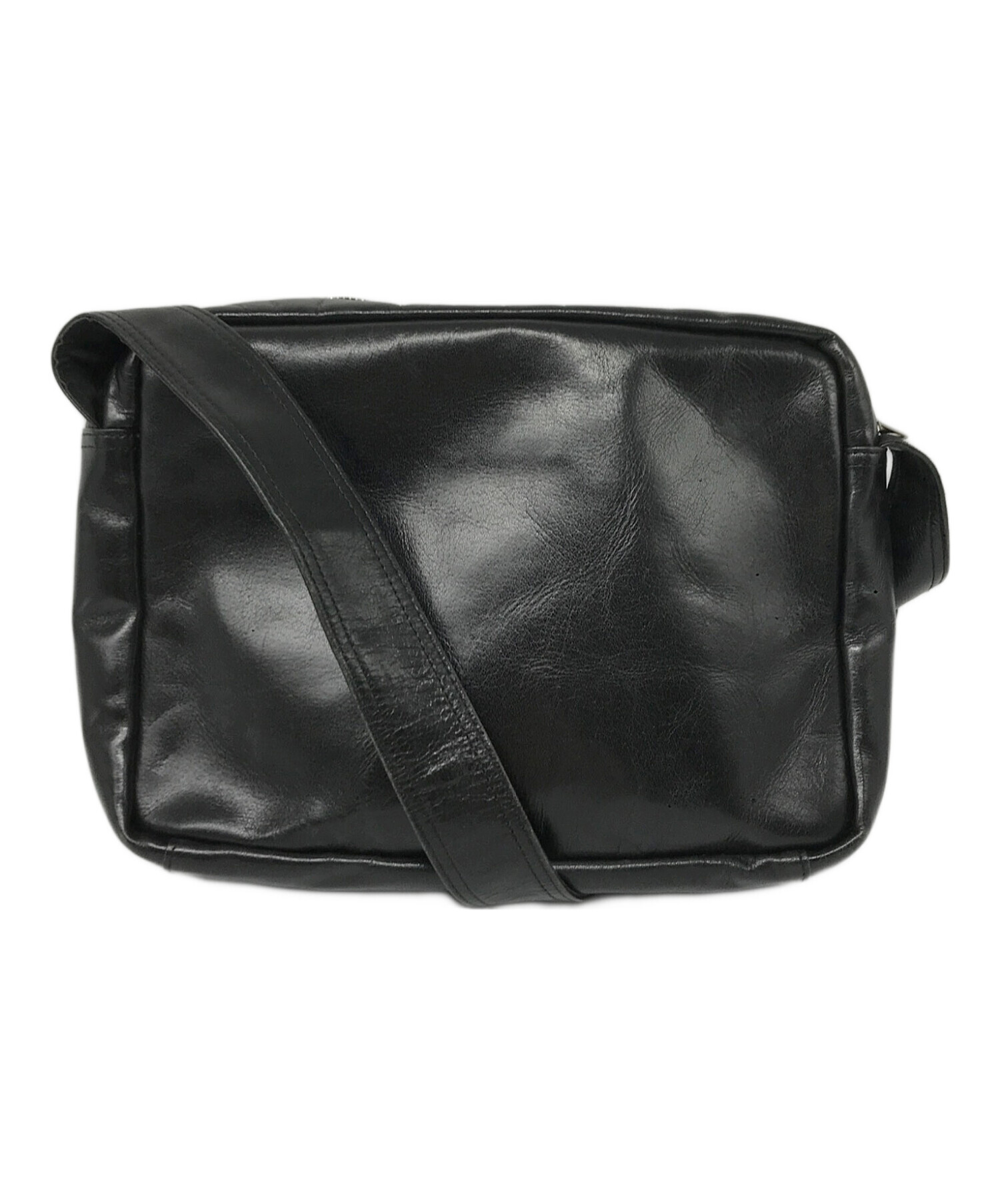 porter スクエアレザーバック 未使用品 値下げ 中古・古着通販】PORTER (ポーター) スクエアレザーショルダーバッグ