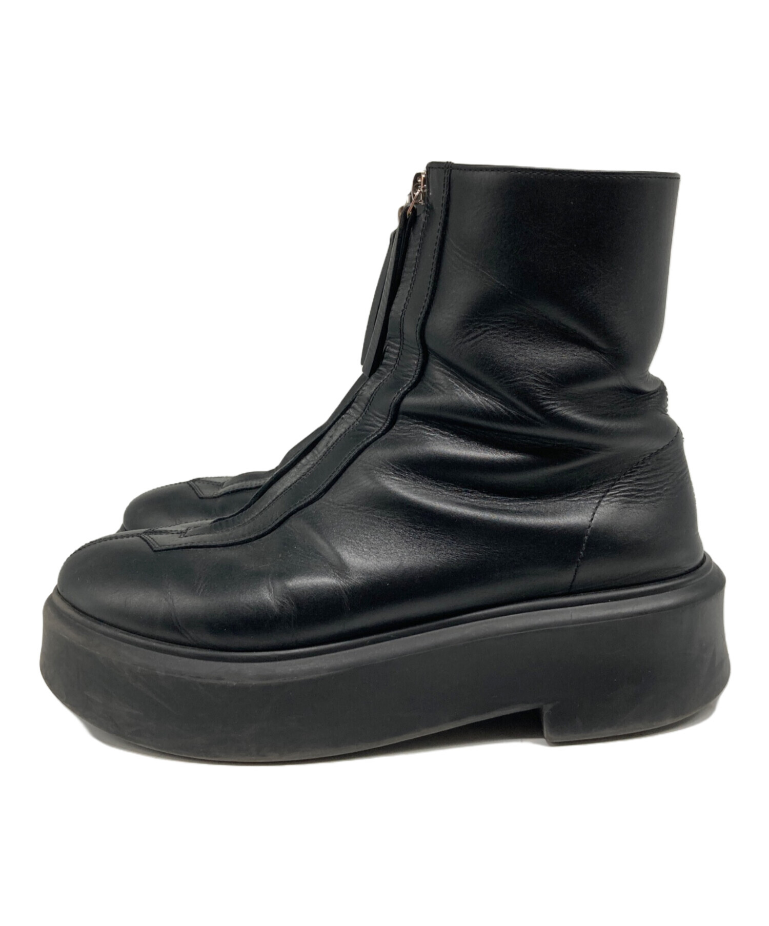 中古・古着通販】THE ROW (ザ ロウ) ZIPPED BOOT ブラック サイズ:41 