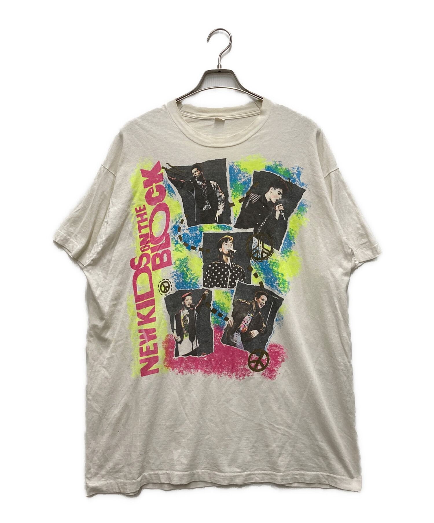 レア ニューキッズオンザブロック ソントンペパ ノーティバイネイチャー Tシャツ 中古・古着通販】NEW KIDS ON THE BLOCK (ニューキッズオンザブロック