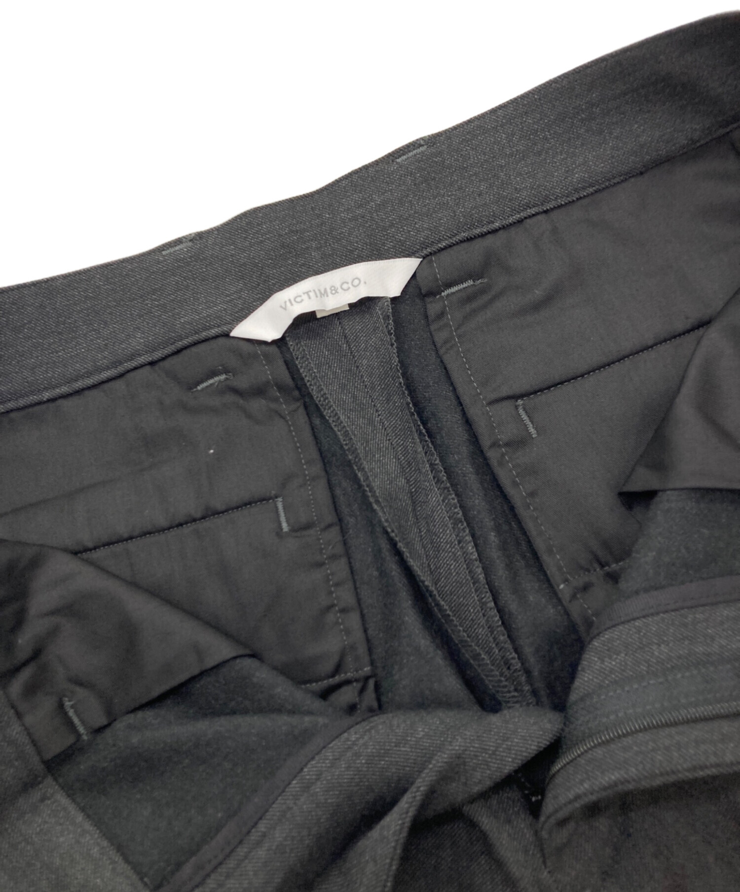 中古・古着通販】VICTIM (ヴィクティム) スラックス グレー