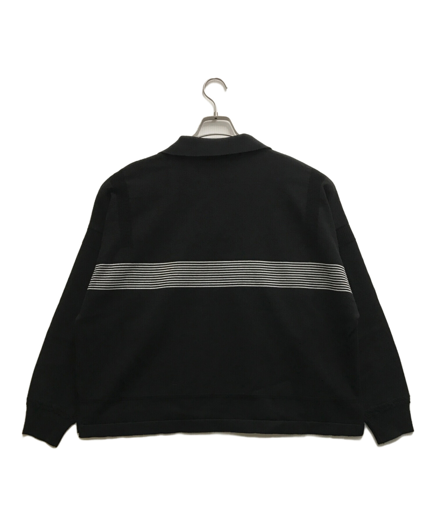 中古・古着通販】YASHIKI (ヤシキ) Sazanami Skipper Knit ブラック 