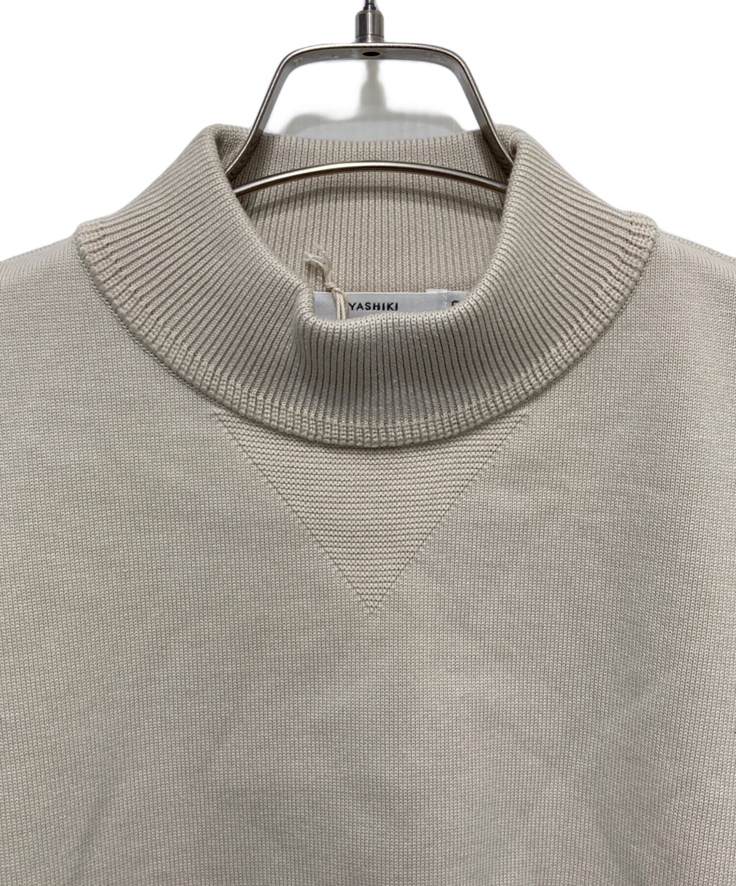 中古・古着通販】yashiki (ヤシキ) Akisora Mock neck Knit ベージュ