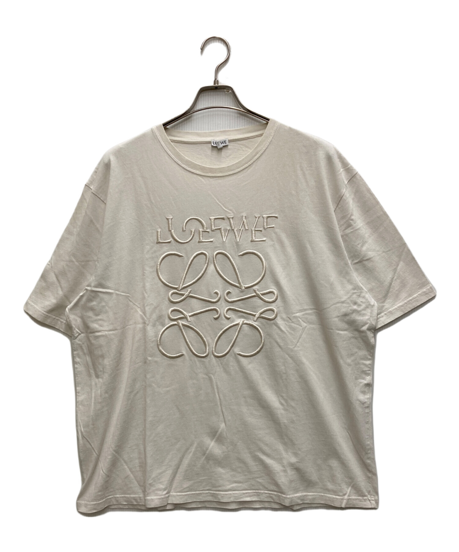 中古・古着通販】LOEWE (ロエベ) アナグラムロゴTシャツ ホワイト
