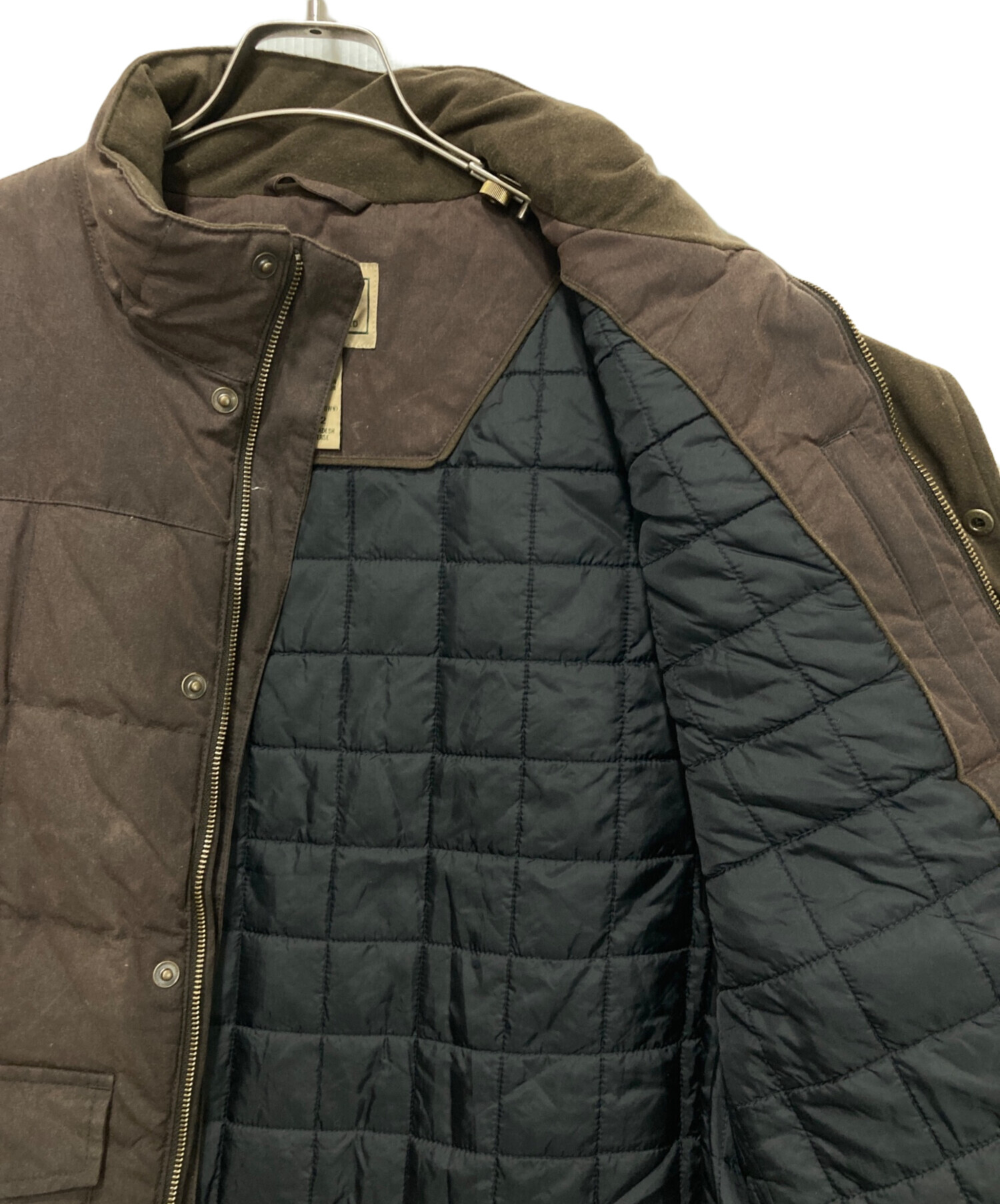 00's エルエルビーン グースダウン オイルドベスト ドローコード カーキ 中古・古着通販】L.L.Bean (エルエルビーン) オイルドダウンベスト