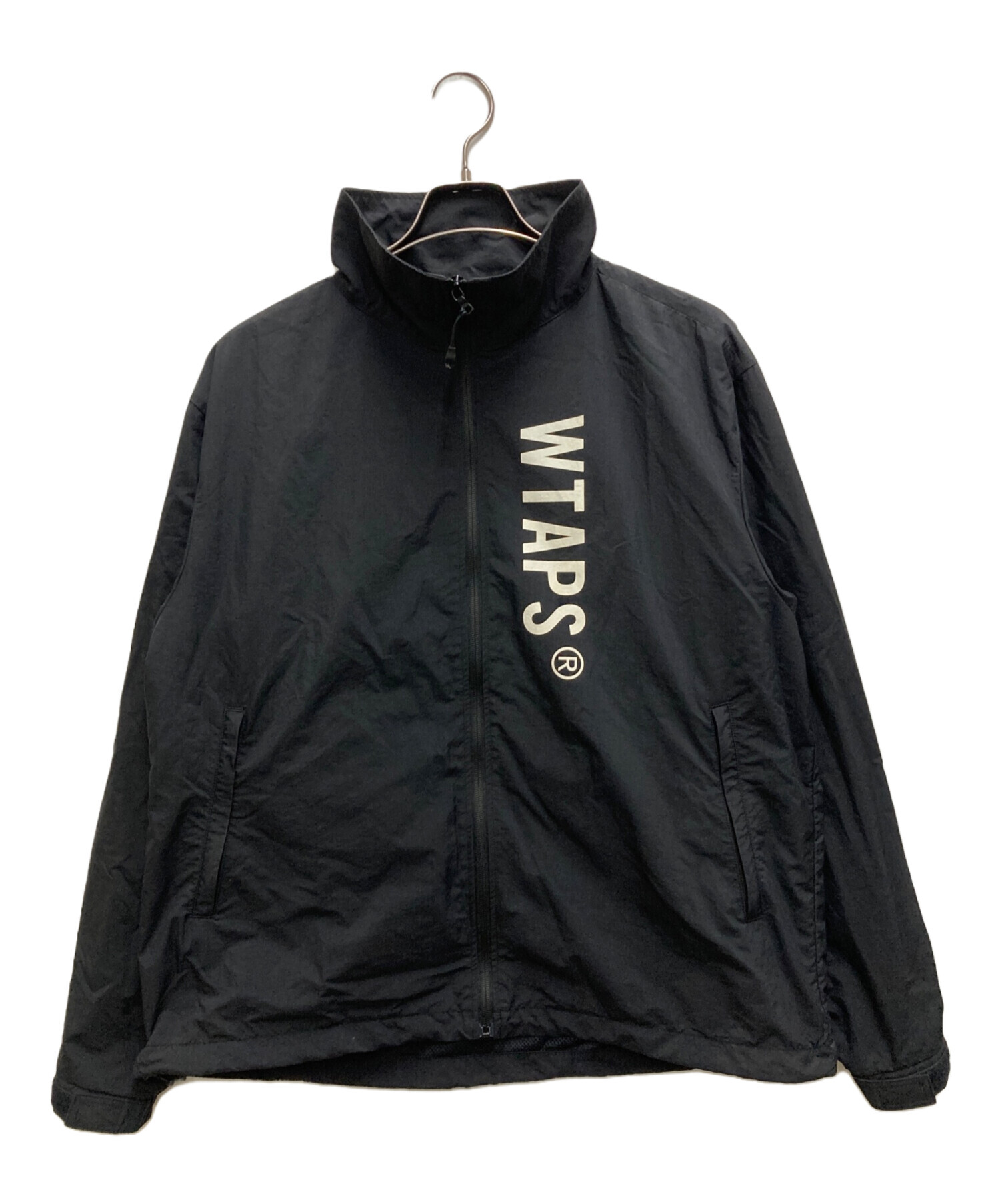 ダブルタップス WTAPS アノラックナイロンジャケット Mサイズ ブラック 中古・古着通販】WTAPS (ダブルタップス) TRACK JACKET NYLON